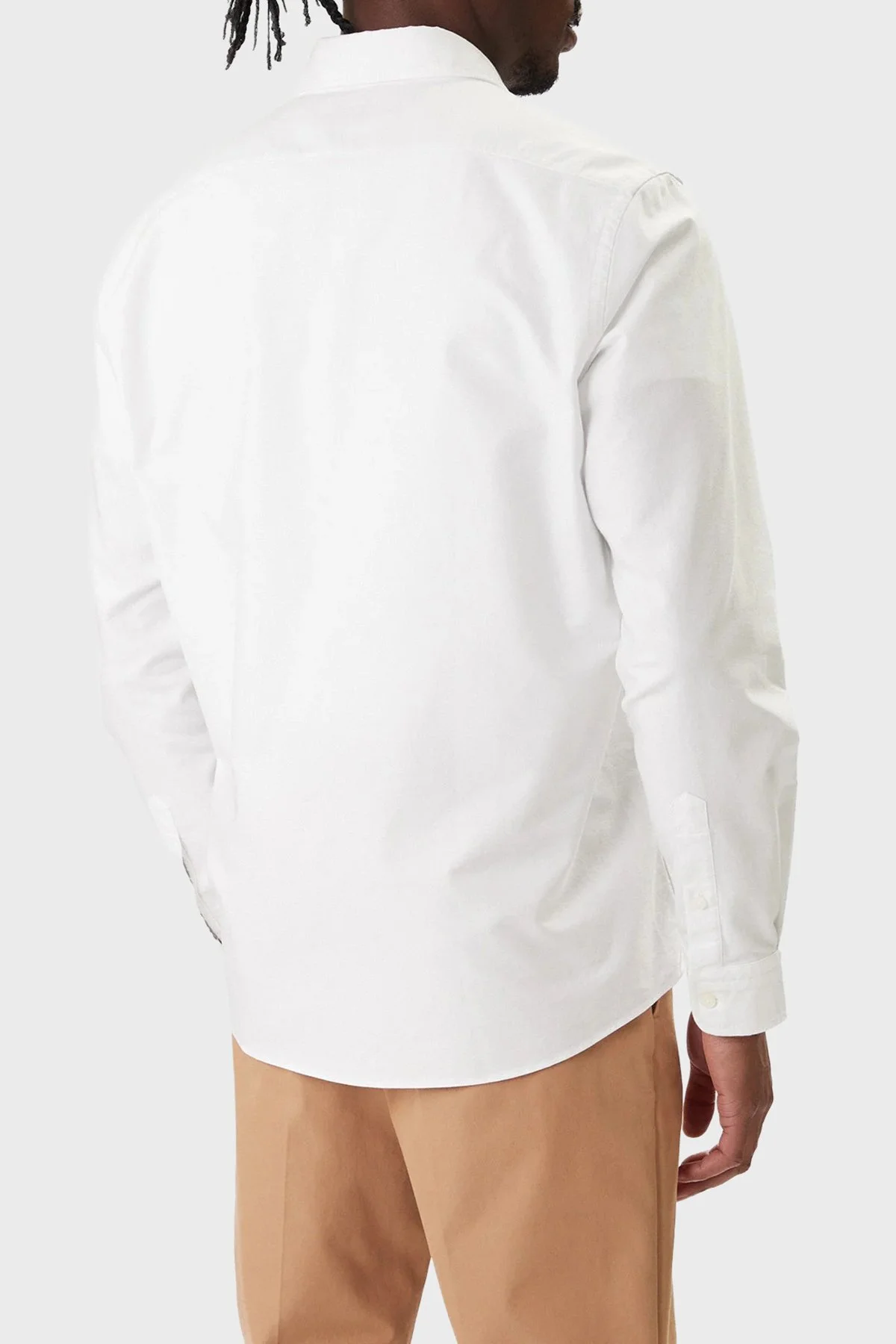 Boss % 100 Pamuk Regular Fit Düğmeli Yaka Logolu Erkek Gömlek 50555966 100 BEYAZ - 3