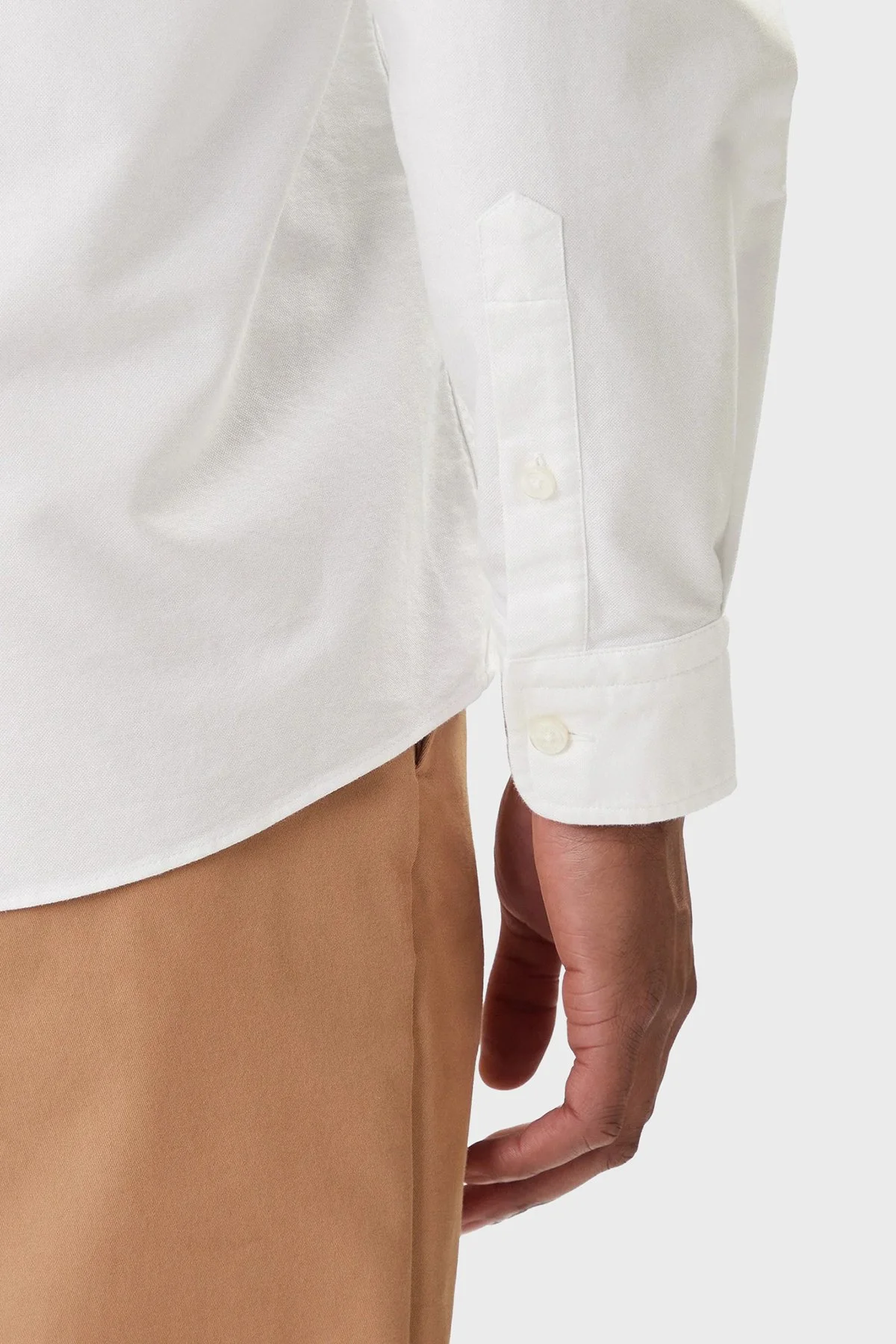 Boss % 100 Pamuk Regular Fit Düğmeli Yaka Logolu Erkek Gömlek 50555966 100 BEYAZ - 4