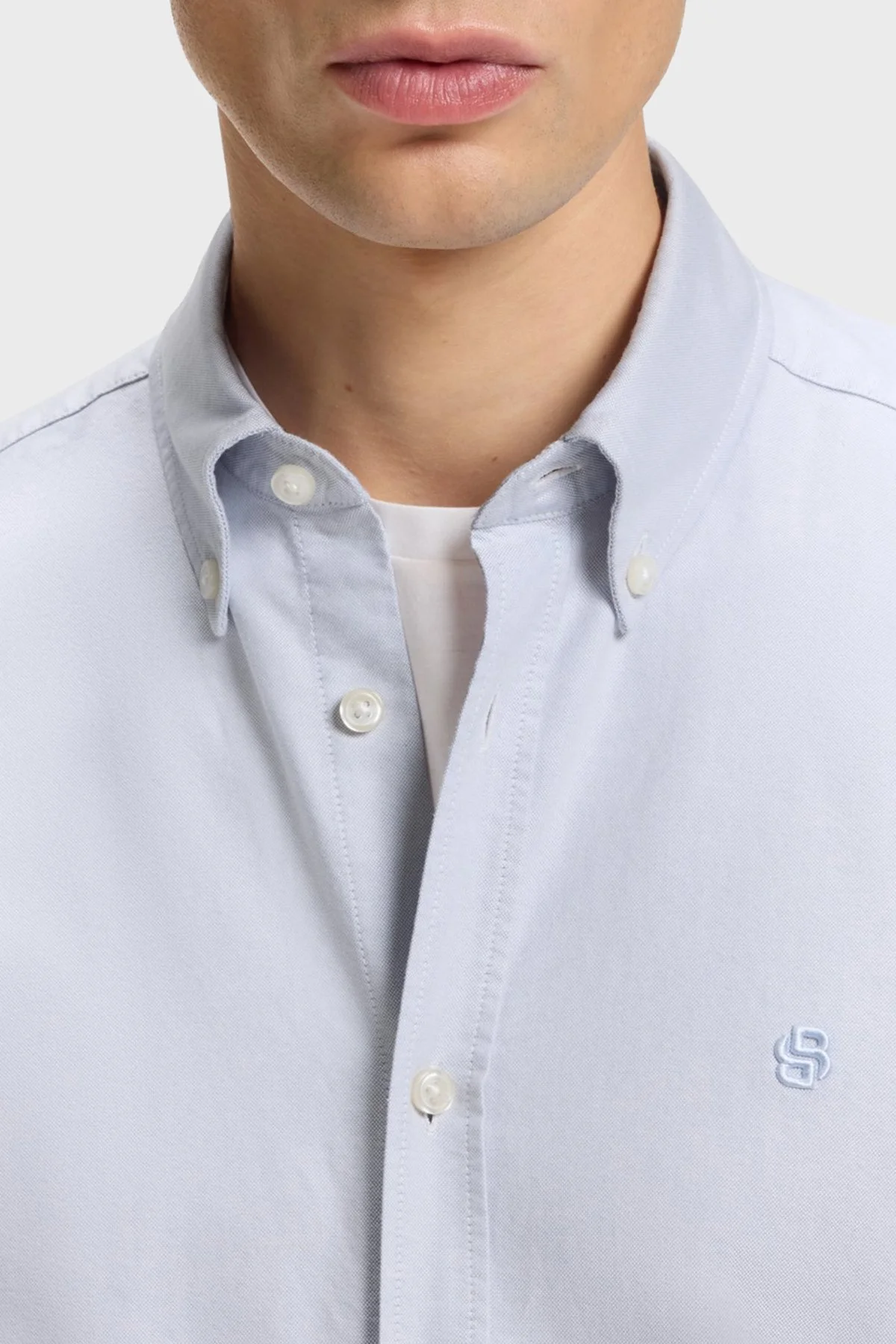 Boss % 100 Pamuk Regular Fit Düğmeli Yaka Logolu Erkek Gömlek 50555966 531 GRİ - 4