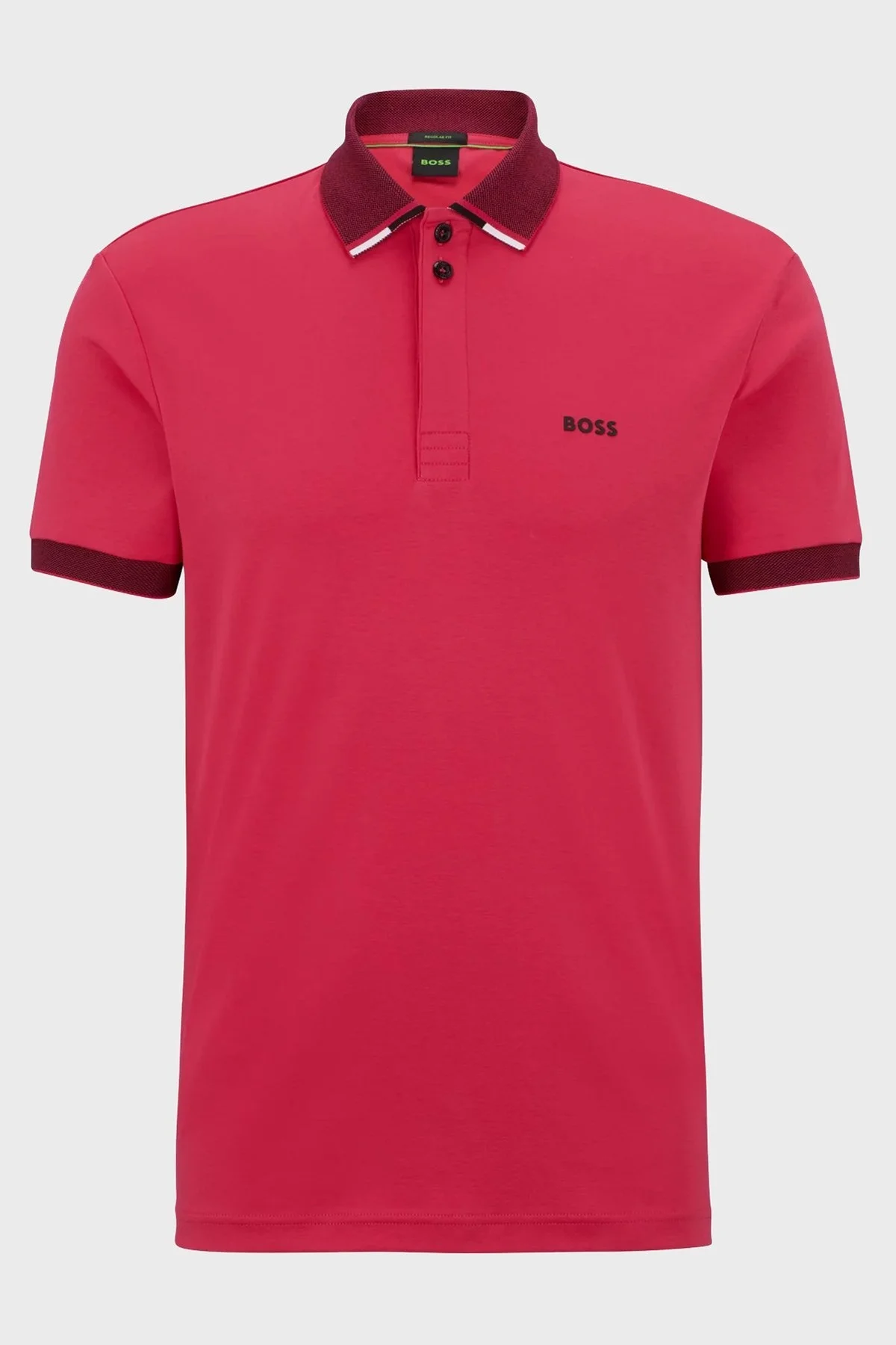 Boss % 100 Pamuk Regular Fit Erkek Polo T Shirt 50488259 660 PEMBE - 5