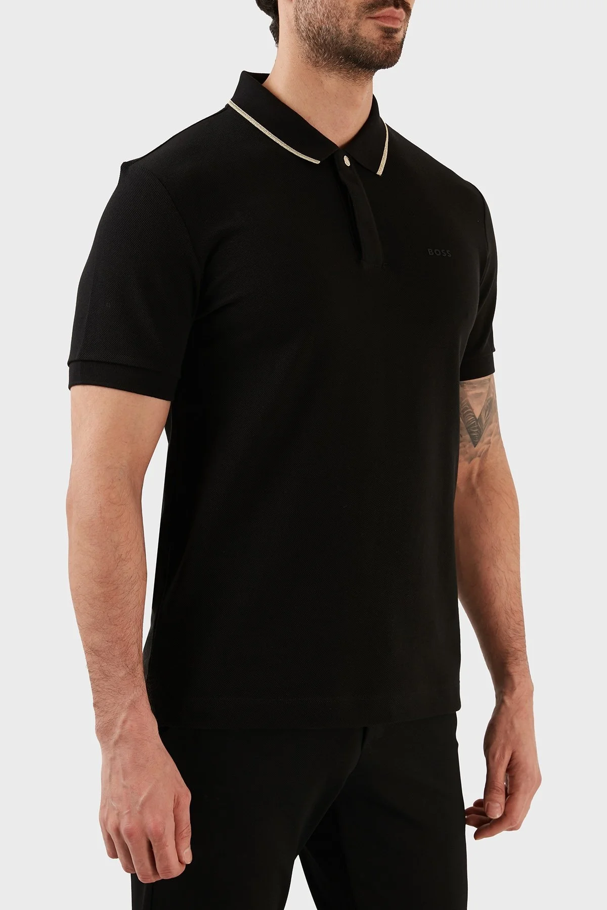 Boss % 100 Pamuk Regular Fit Erkek Polo T Shirt 50491493 001 SİYAH - 2