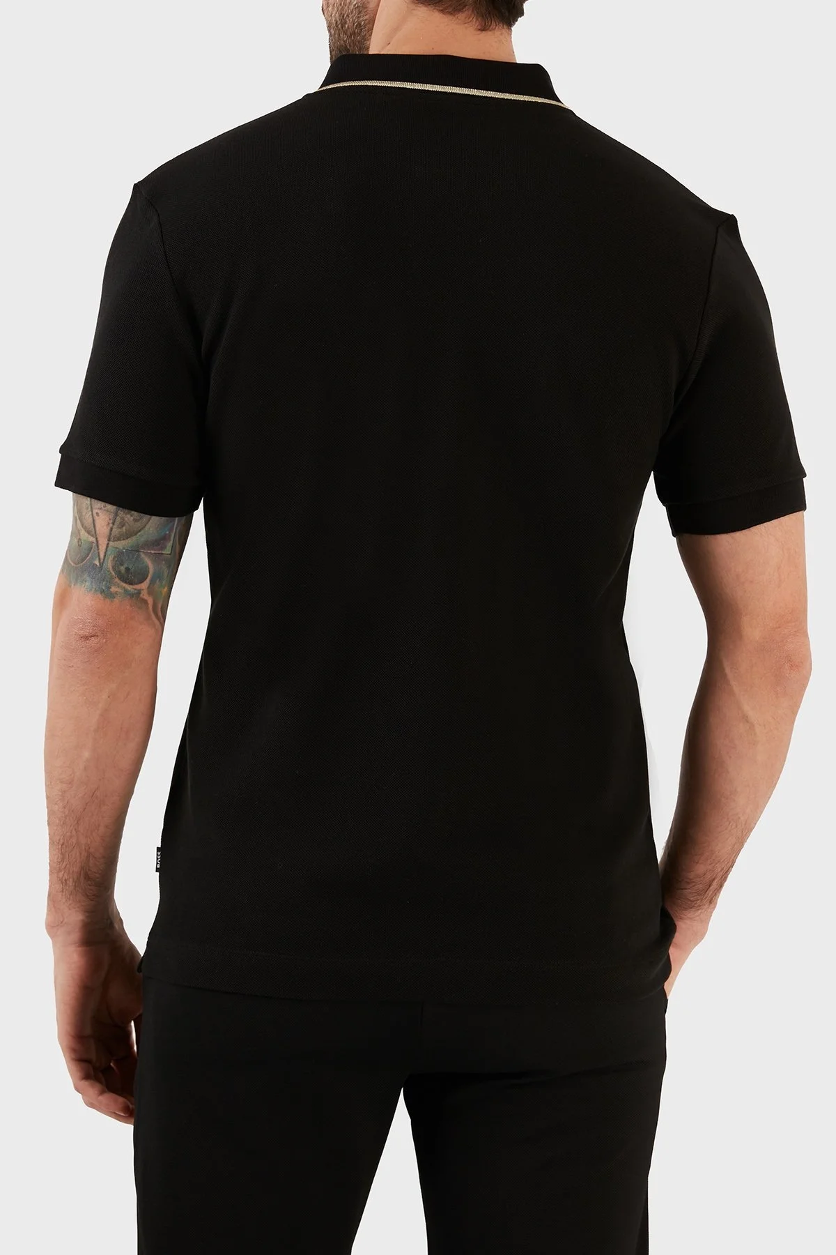 Boss % 100 Pamuk Regular Fit Erkek Polo T Shirt 50491493 001 SİYAH - 5