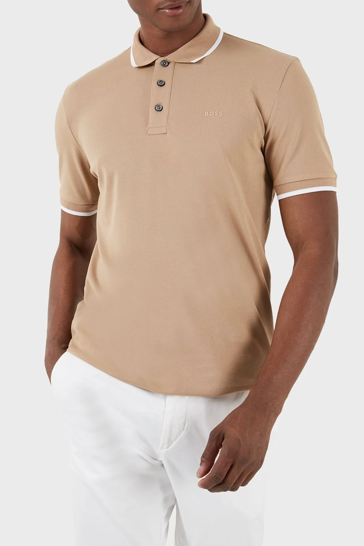 Boss % 100 Pamuk Regular Fit Erkek Polo Yaka T Shirt 50494697 261 KAHVE - 1