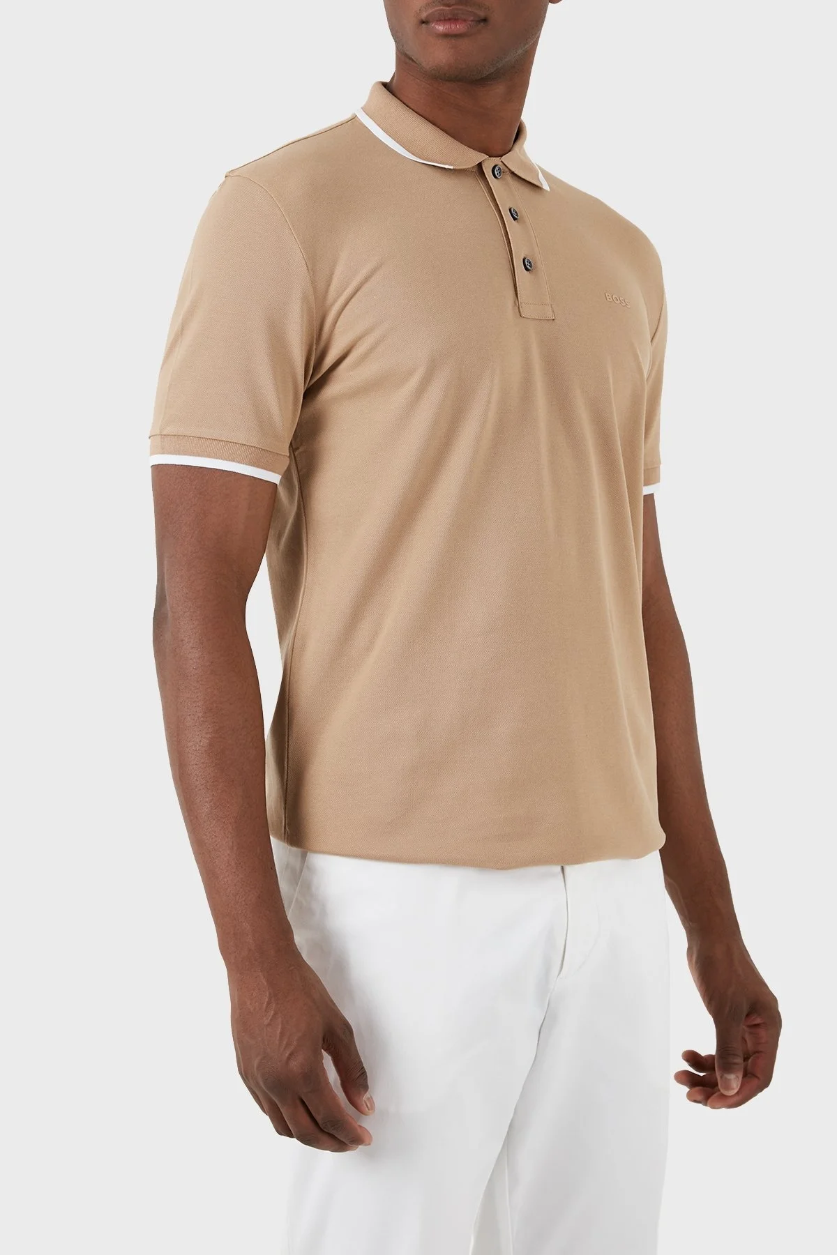 Boss % 100 Pamuk Regular Fit Erkek Polo Yaka T Shirt 50494697 261 KAHVE - 2