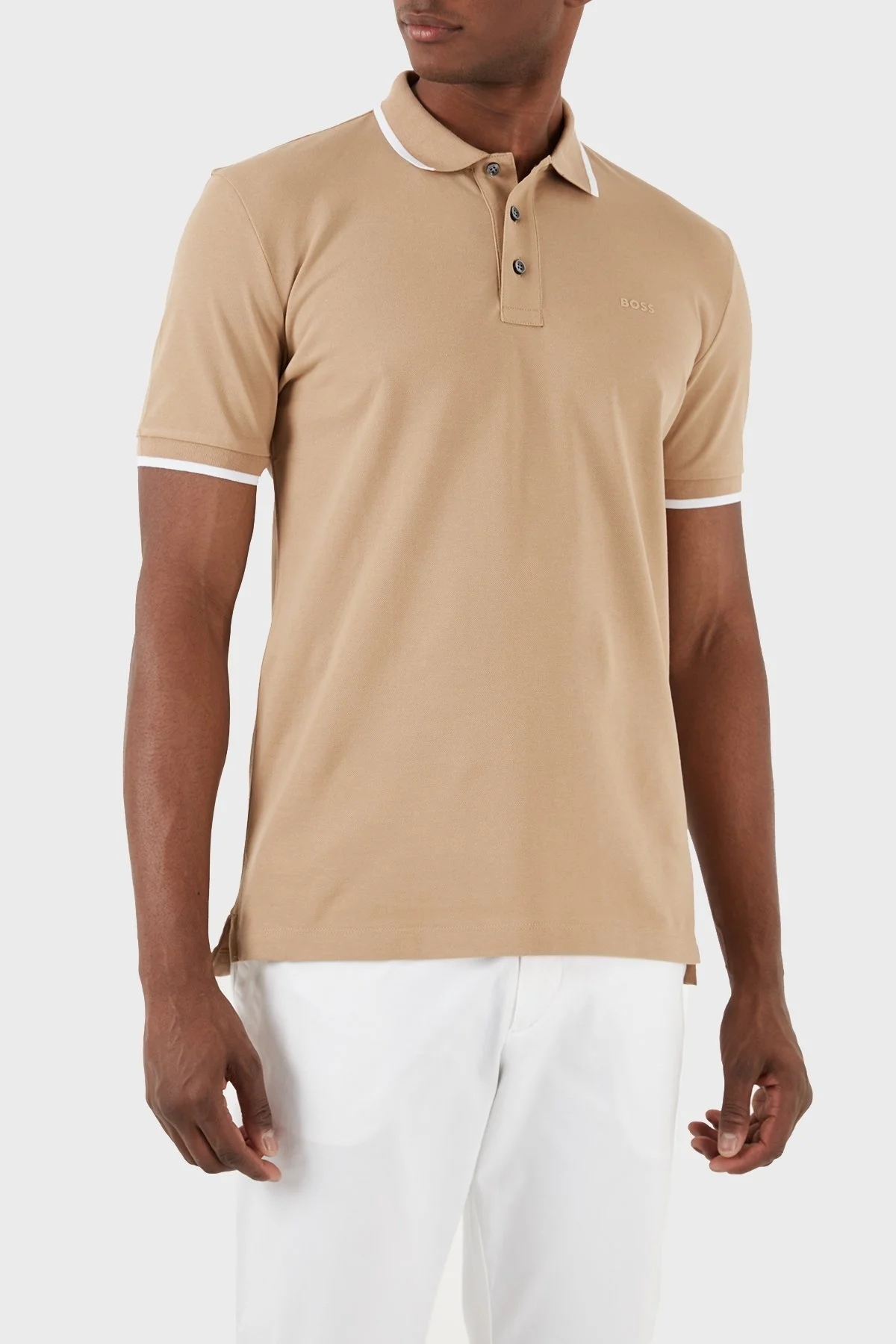 Boss % 100 Pamuk Regular Fit Erkek Polo Yaka T Shirt 50494697 261 KAHVE - 3