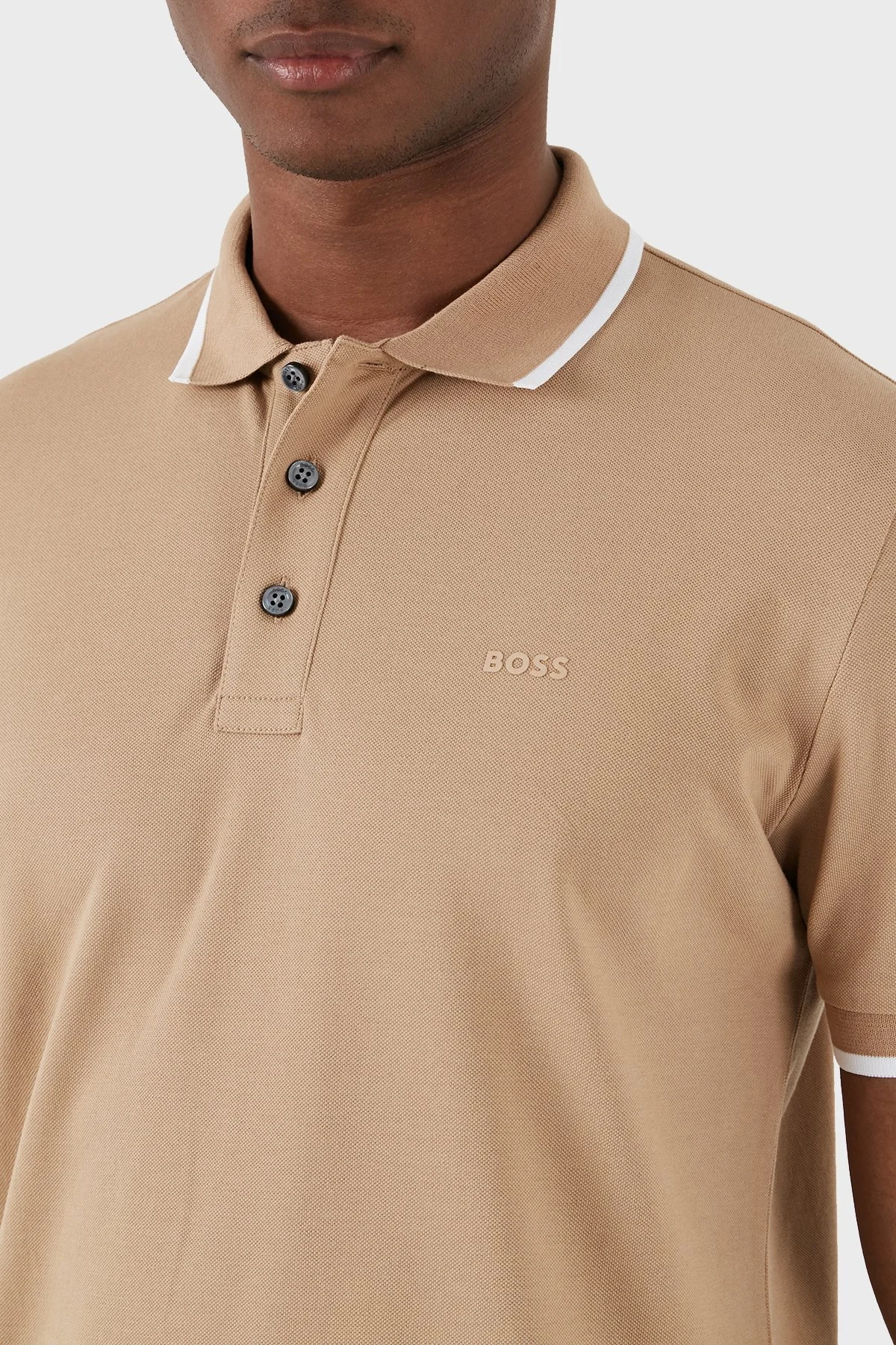 Boss % 100 Pamuk Regular Fit Erkek Polo Yaka T Shirt 50494697 261 KAHVE - 5