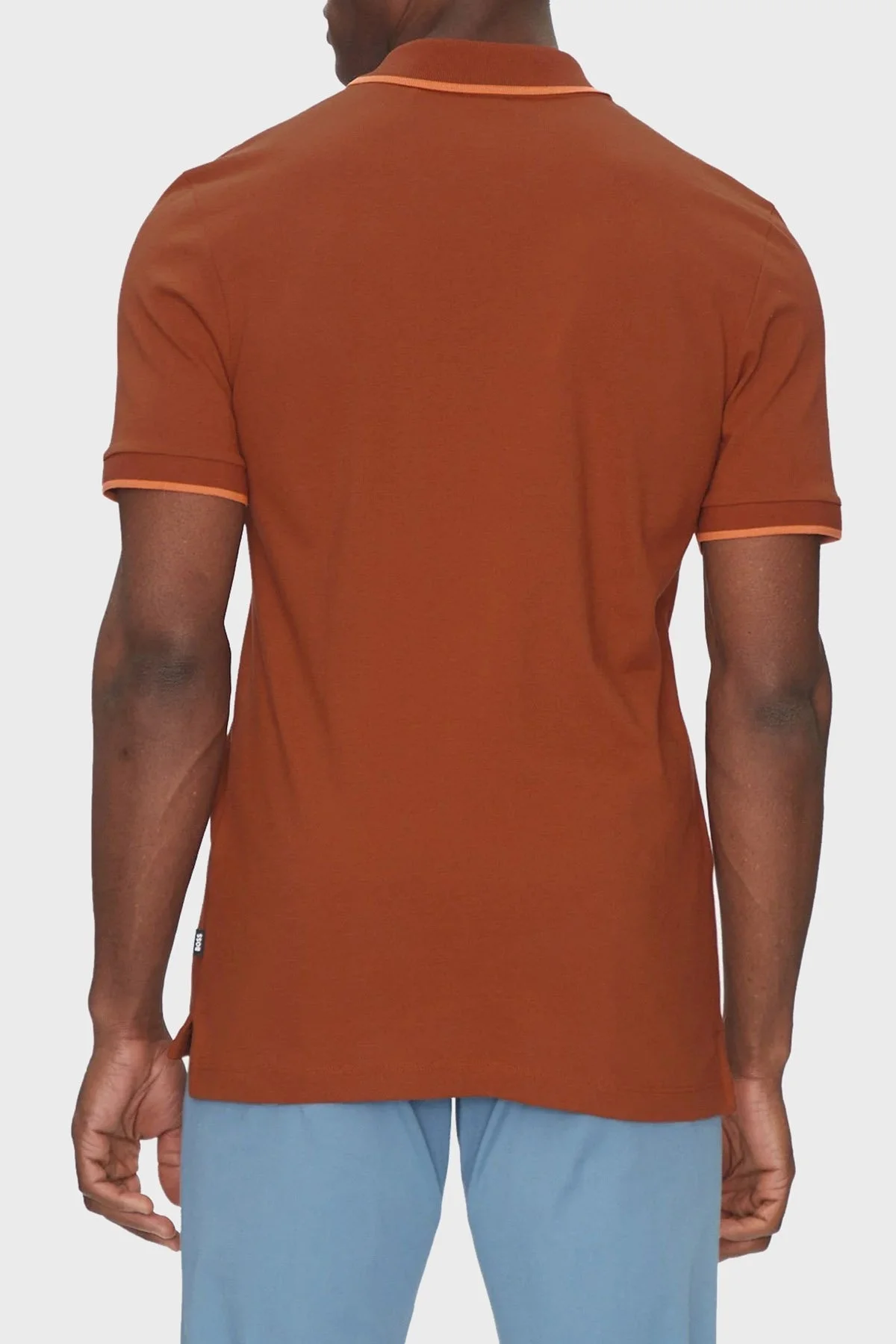 Boss % 100 Pamuk Regular Fit Erkek Polo Yaka T Shirt 50494697 806 KİREMİT - 3