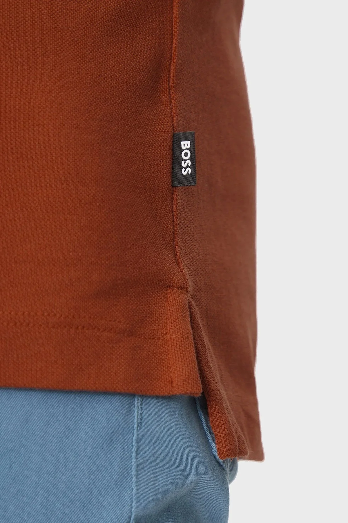 Boss % 100 Pamuk Regular Fit Erkek Polo Yaka T Shirt 50494697 806 KİREMİT - 5