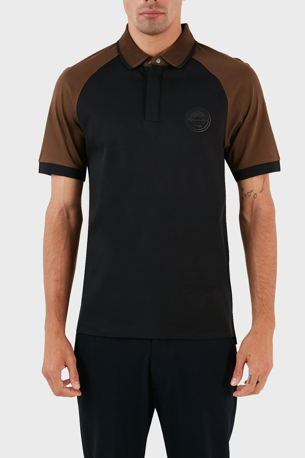 Boss % 100 Pamuk Regular Fit Erkek Polo Yaka T Shirt 50495908 001 SİYAH - 5