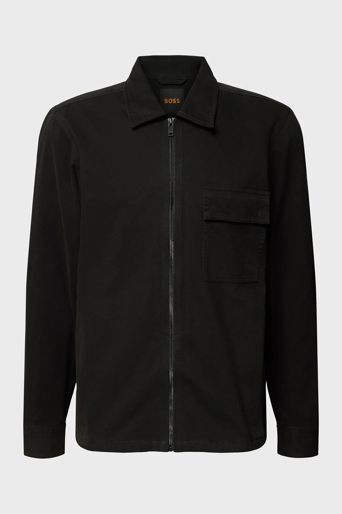 Boss % 100 Pamuk Regular Fit Fermuarlı Erkek Ceket 50553706 001 SİYAH - 5