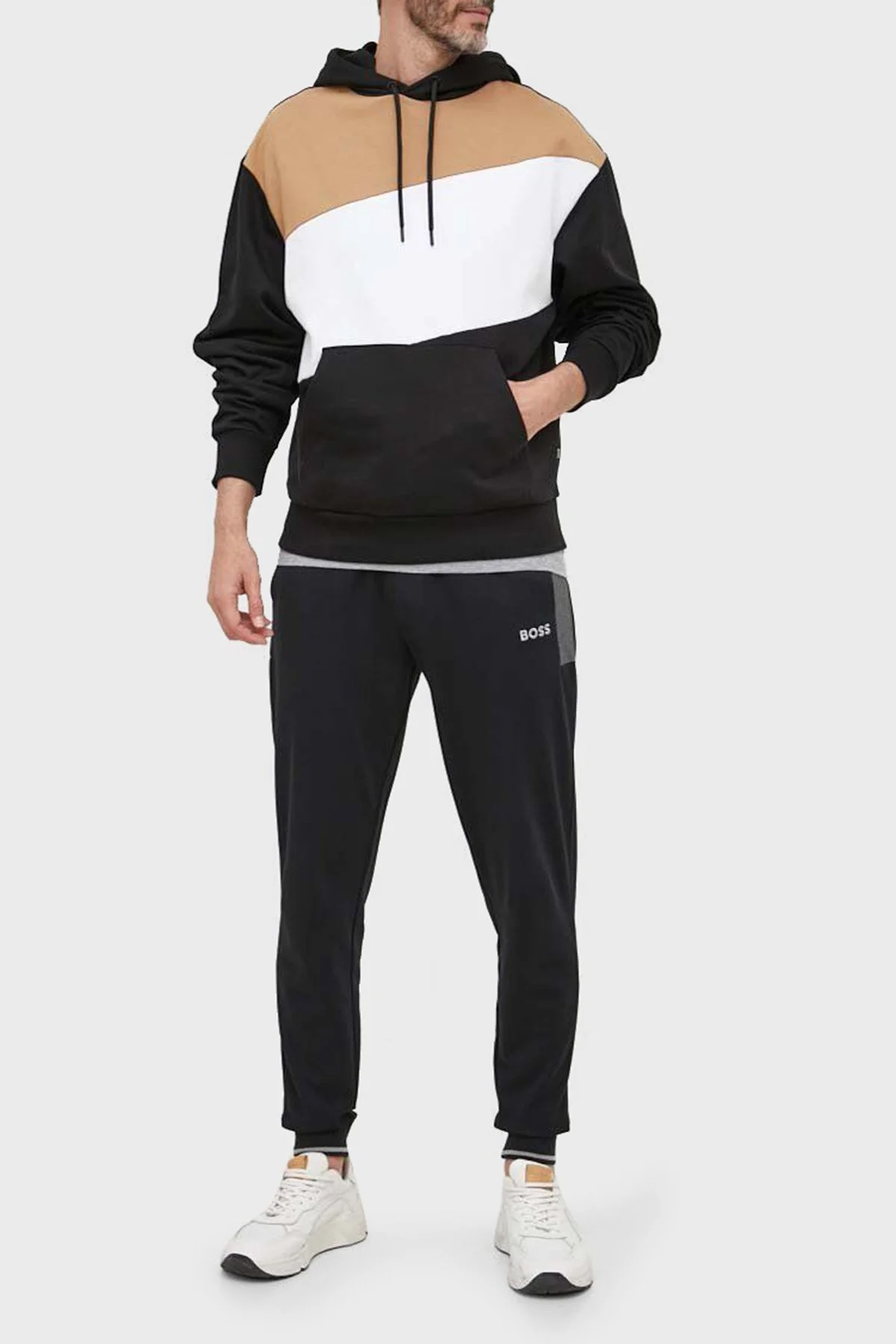 Boss % 100 Pamuk Regular Fit Kapüşonlu Erkek Sweat 50495734 001 SİYAH - 2