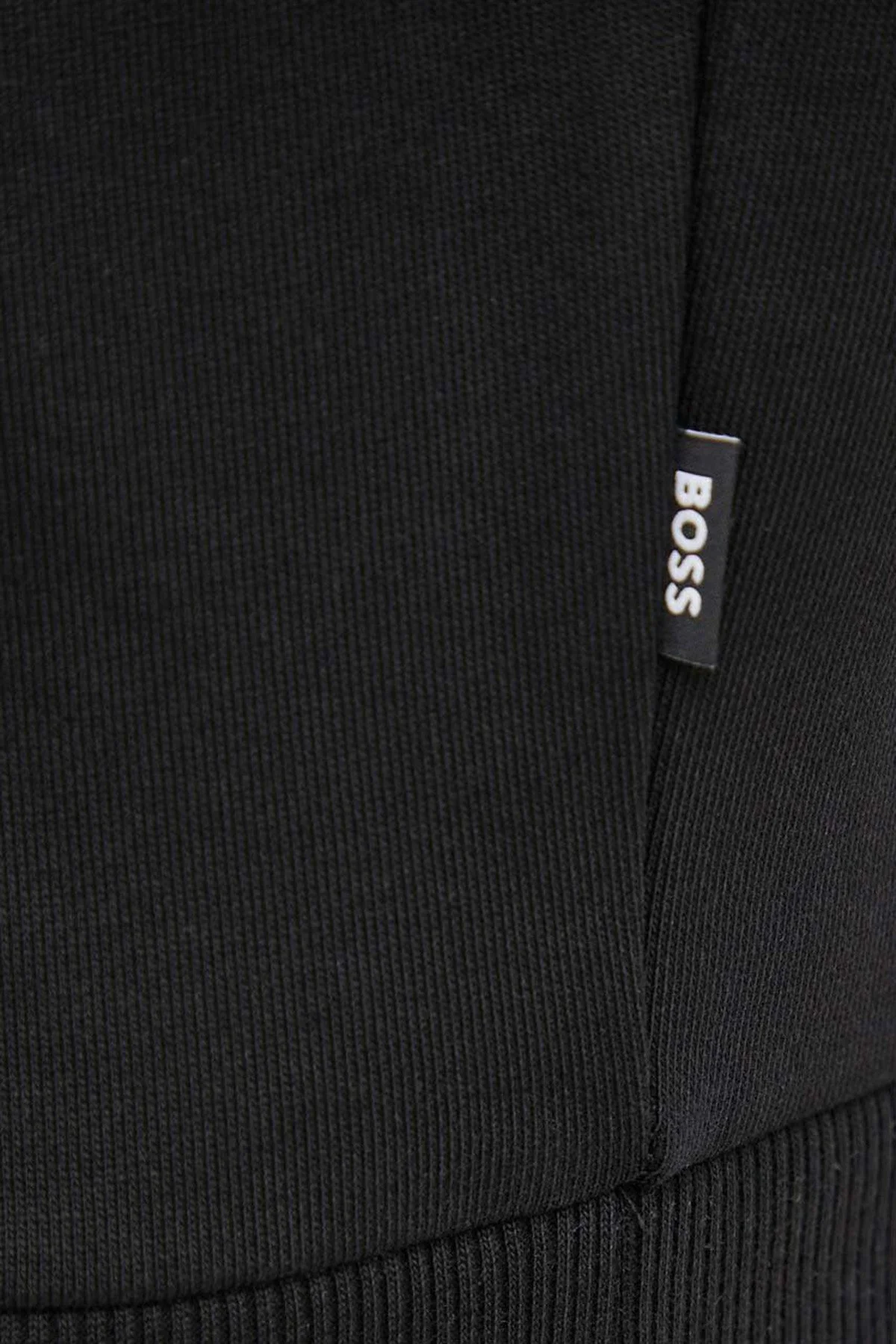 Boss % 100 Pamuk Regular Fit Kapüşonlu Erkek Sweat 50495734 001 SİYAH - 5