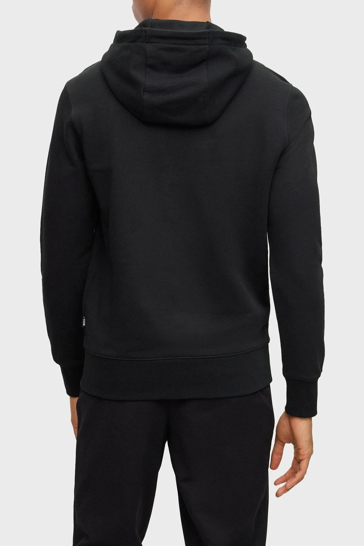 Boss % 100 Pamuk Regular Fit Kapüşonlu Erkek Sweat 50499925 001 SİYAH - 2