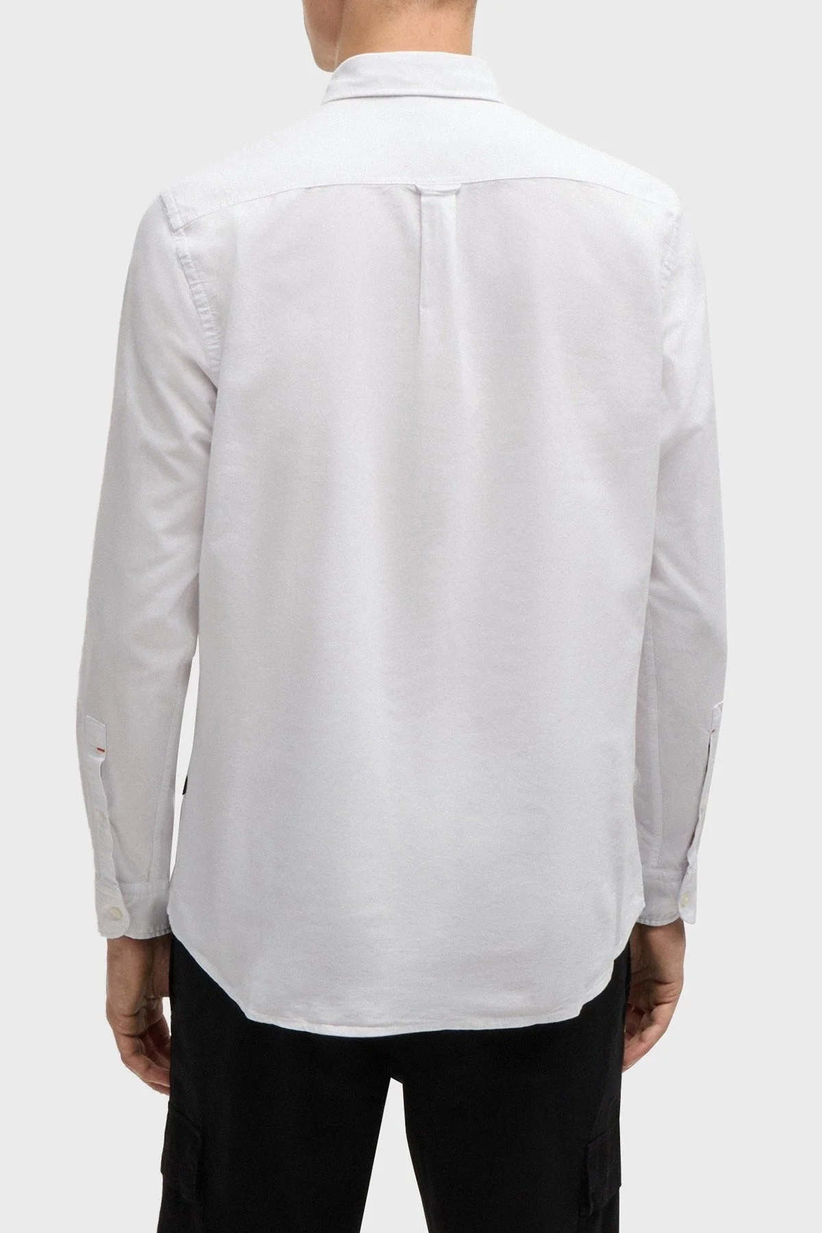 Boss % 100 Pamuk Regular Fit Logolu Erkek Gömlek 50519707 100 BEYAZ - 3