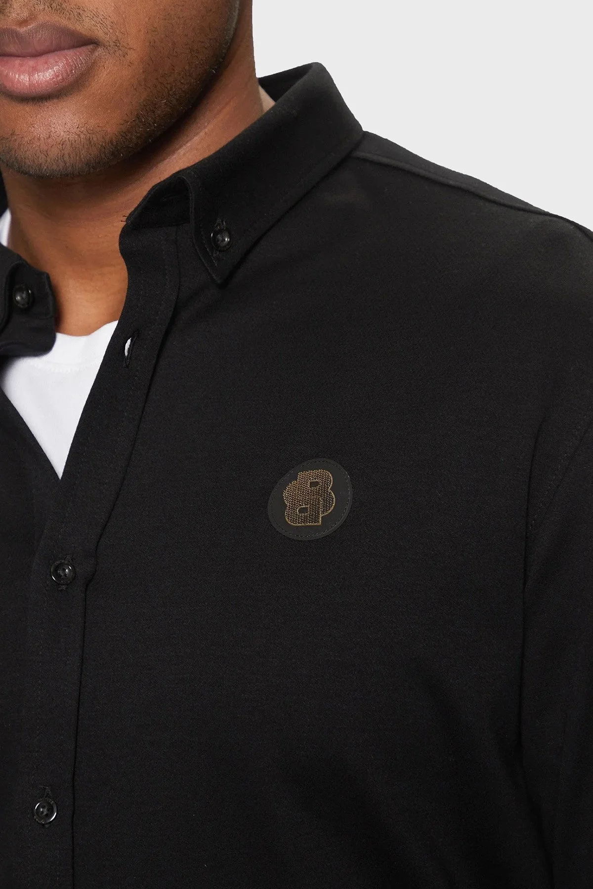 Boss % 100 Pamuk Regular Fit Logolu Erkek Gömlek 50533163 002 SİYAH - 4