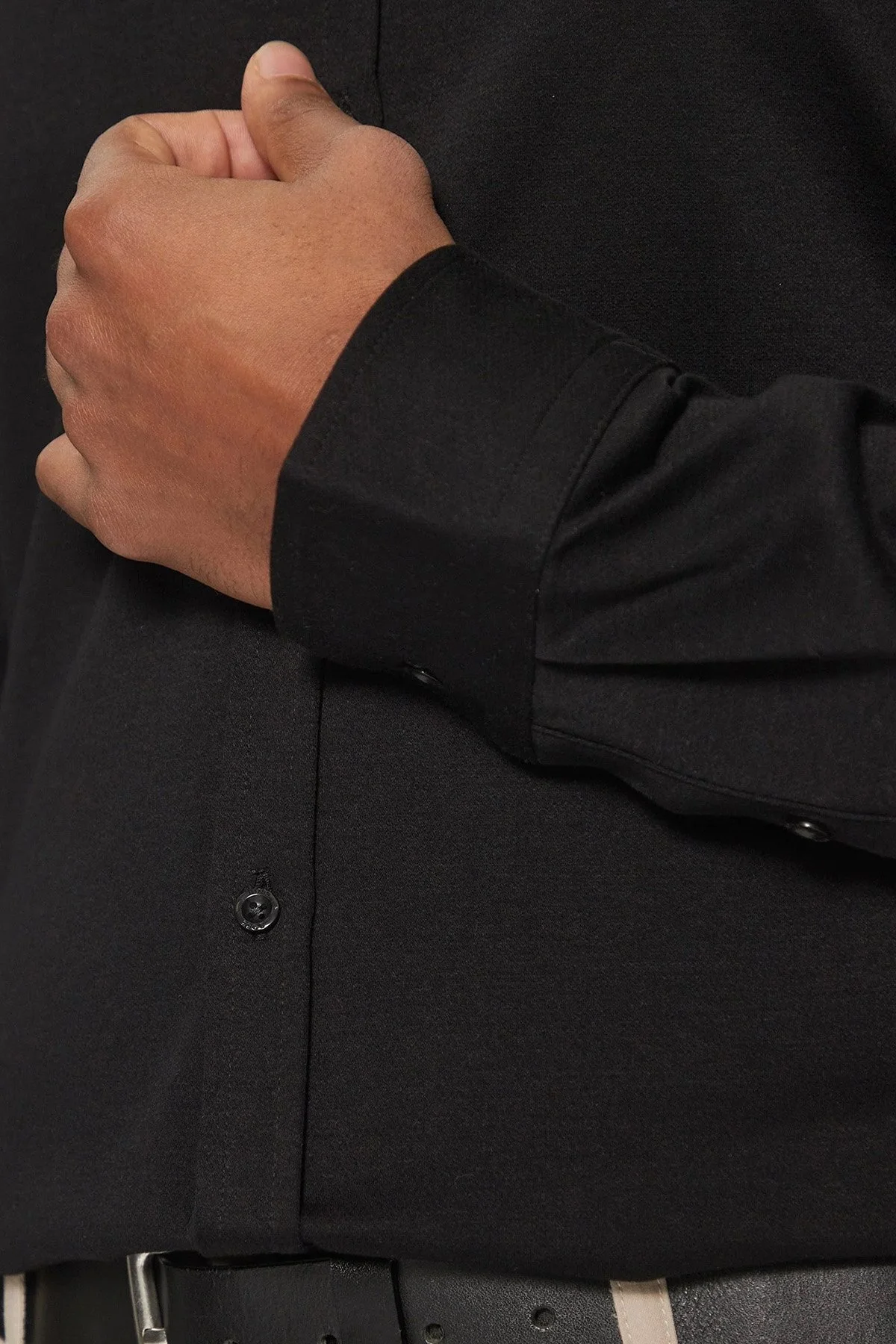 Boss % 100 Pamuk Regular Fit Logolu Erkek Gömlek 50533163 002 SİYAH - 5