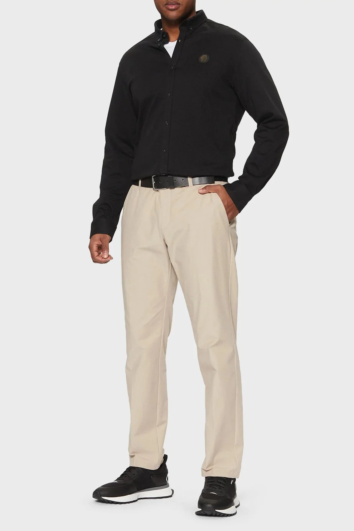 Boss % 100 Pamuk Regular Fit Logolu Erkek Gömlek 50533163 002 SİYAH - 2