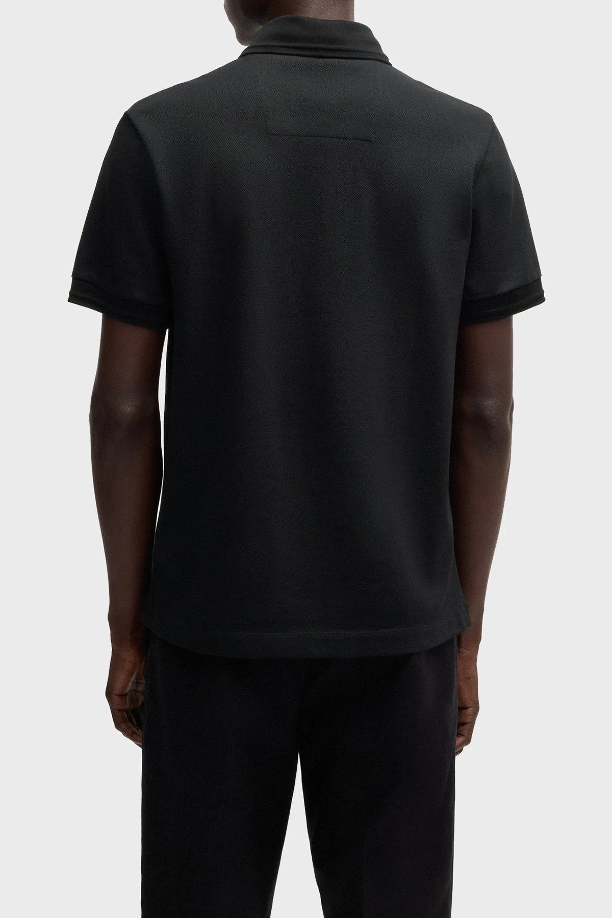 Boss % 100 Pamuk Regular Fit Logolu Erkek Polo Yaka T Shirt 50533355 001 SİYAH - 3