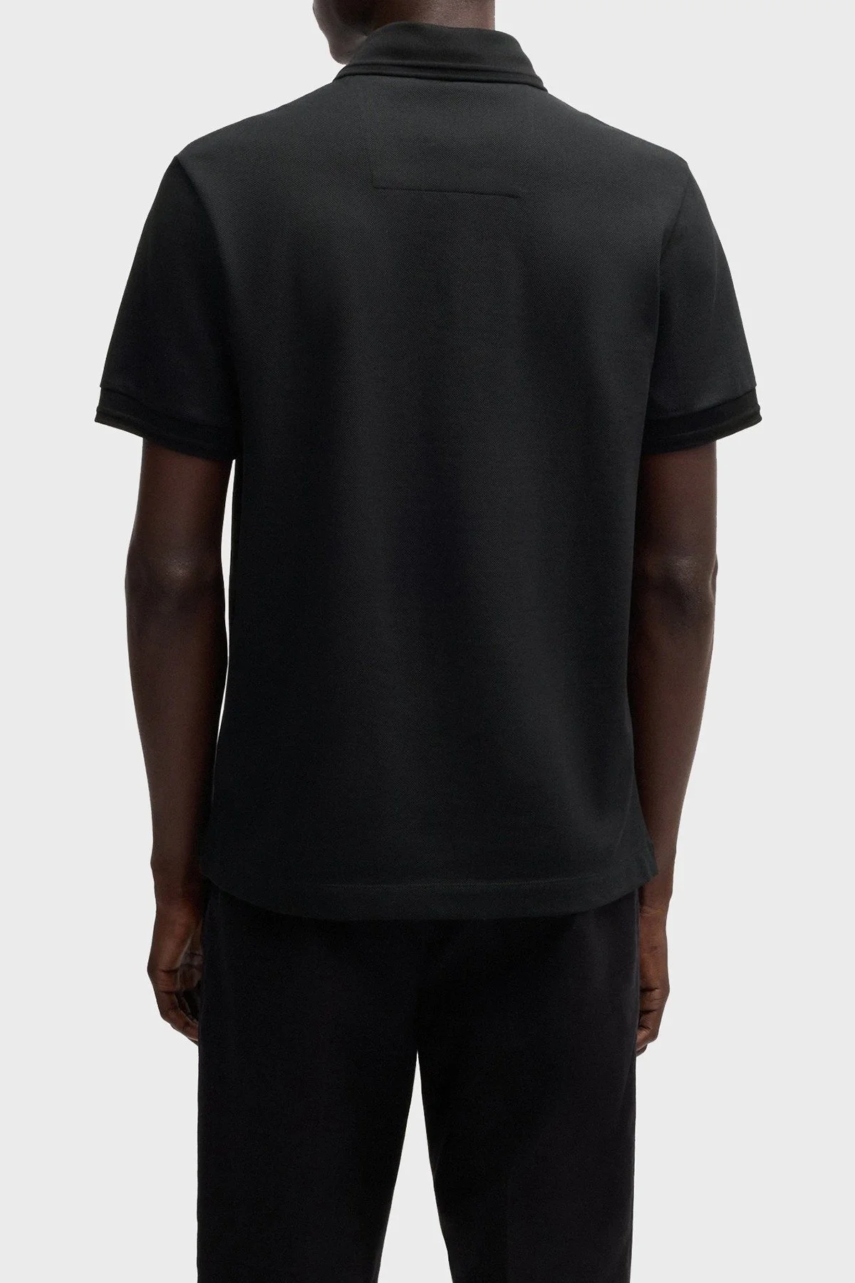 Boss % 100 Pamuk Regular Fit Logolu Erkek Polo Yaka T Shirt 50533355 001 SİYAH - 3