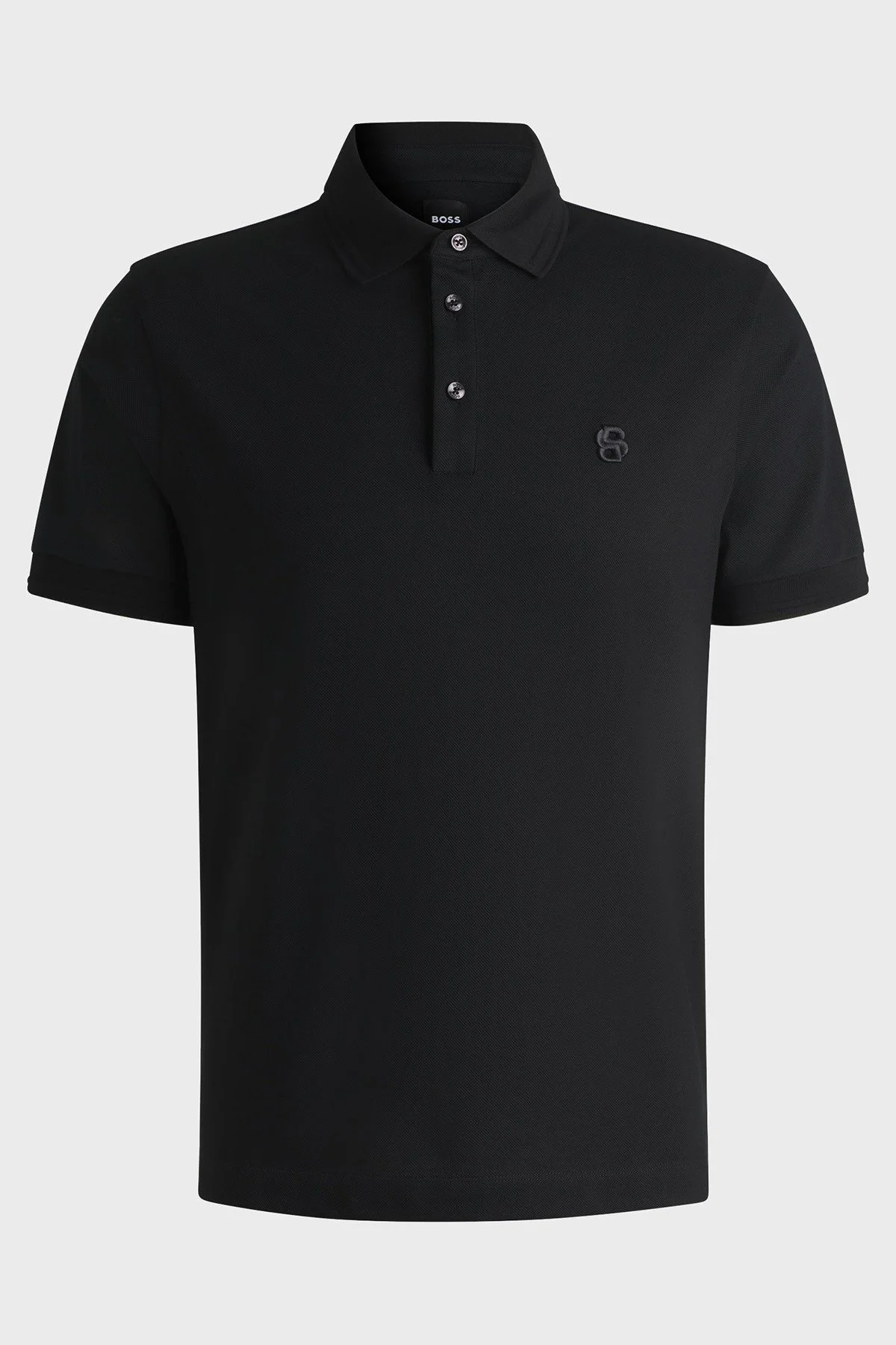 Boss % 100 Pamuk Regular Fit Logolu Erkek Polo Yaka T Shirt 50533355 001 SİYAH - 5