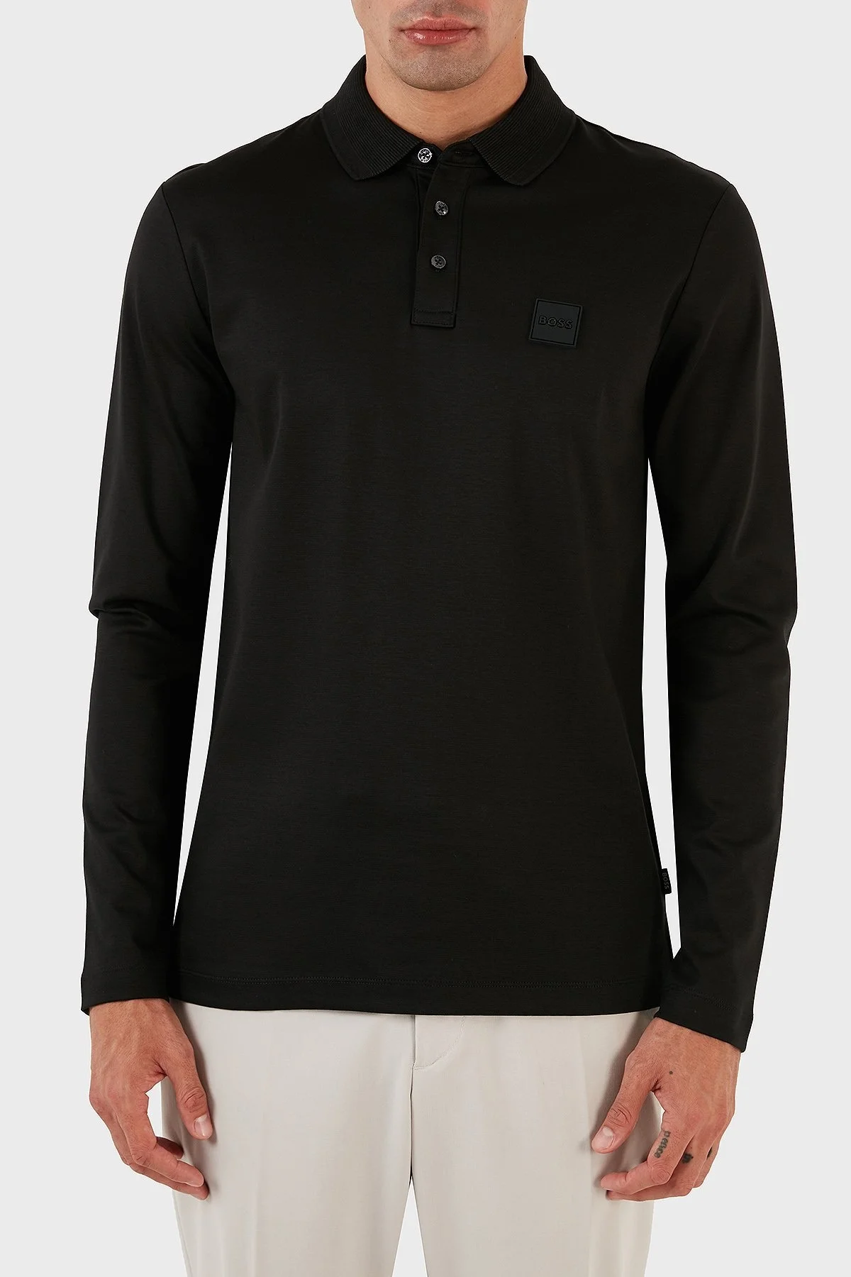 Boss % 100 Pamuk Regular Fit Merserize Erkek Polo Yaka T Shirt 50485162 002 BEYAZ - 1