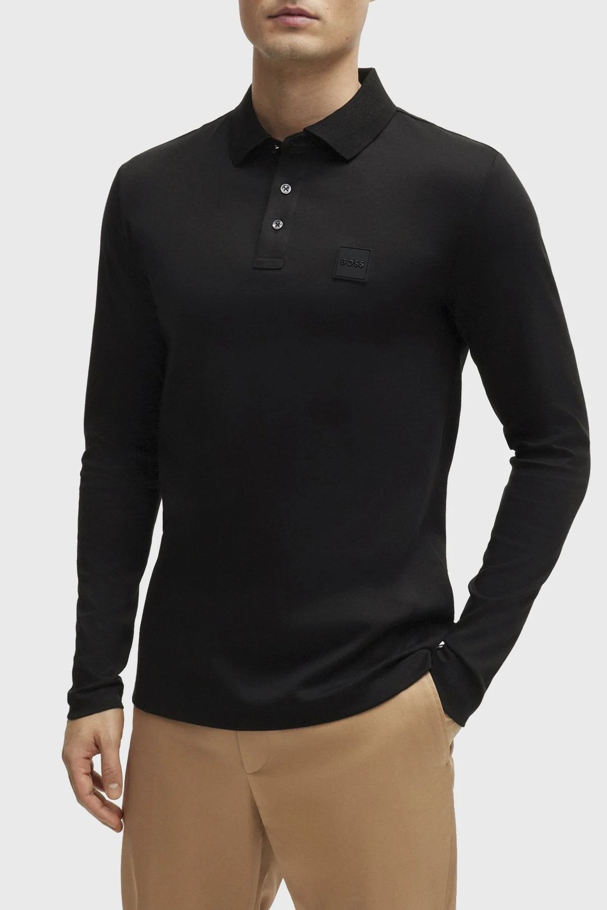 Boss % 100 Pamuk Regular Fit Merserize Erkek Polo Yaka Sweat 50485162 002 SİYAH - 7