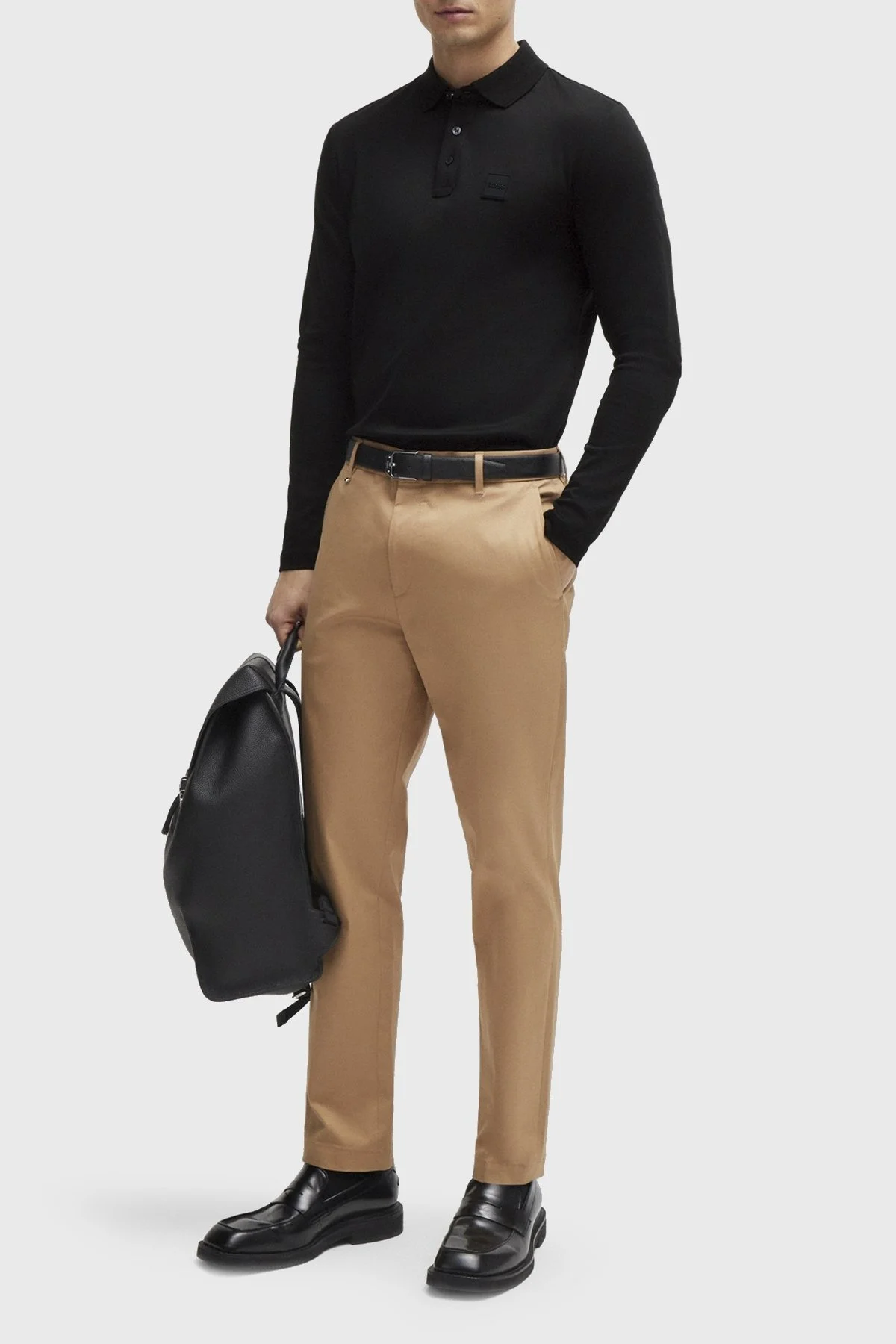 Boss % 100 Pamuk Regular Fit Merserize Erkek Polo Yaka Sweat 50485162 002 SİYAH - 8