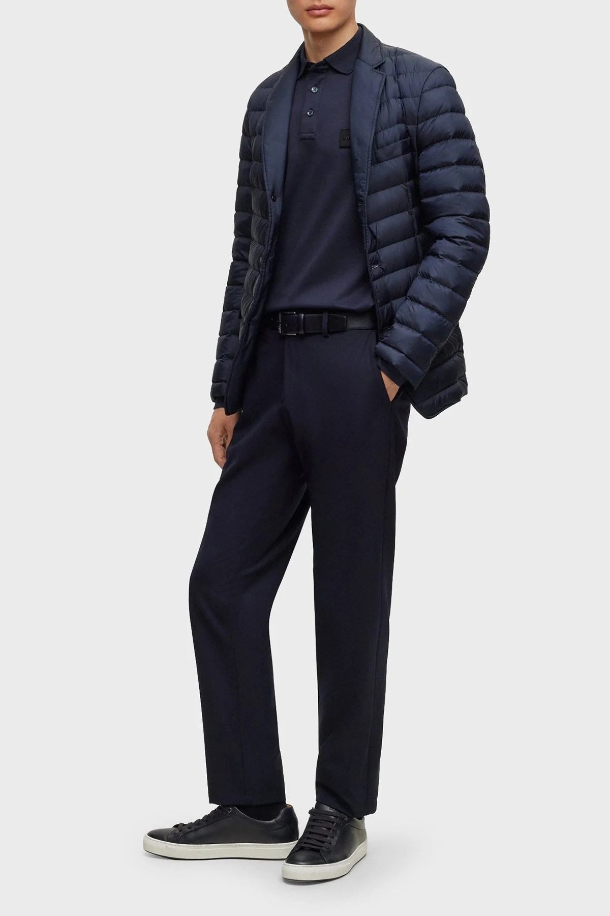 Boss % 100 Pamuk Regular Fit Merserize Erkek Polo Yaka Sweat 50485162 405 LACİVERT - 7