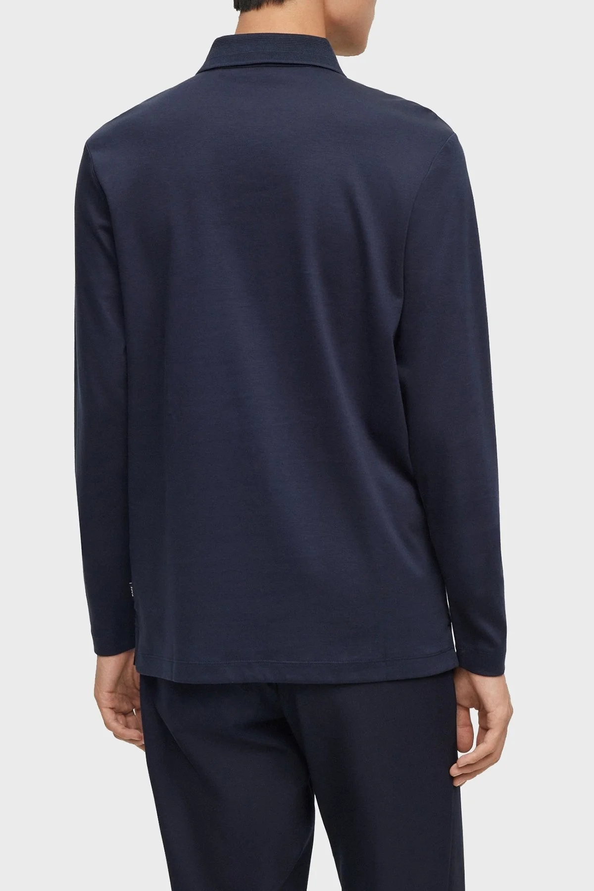 Boss % 100 Pamuk Regular Fit Merserize Erkek Polo Yaka Sweat 50485162 405 LACİVERT - 9