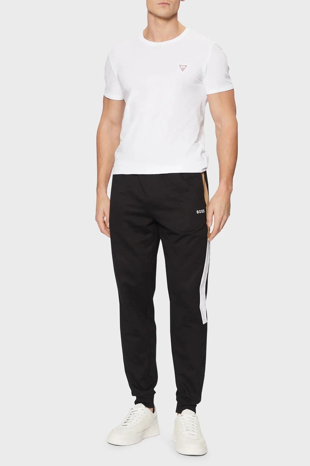 Boss % 100 Pamuk Regular Fit Ribanalı Paça Jogger Erkek Pantolon 50535786 001 SİYAH - 3