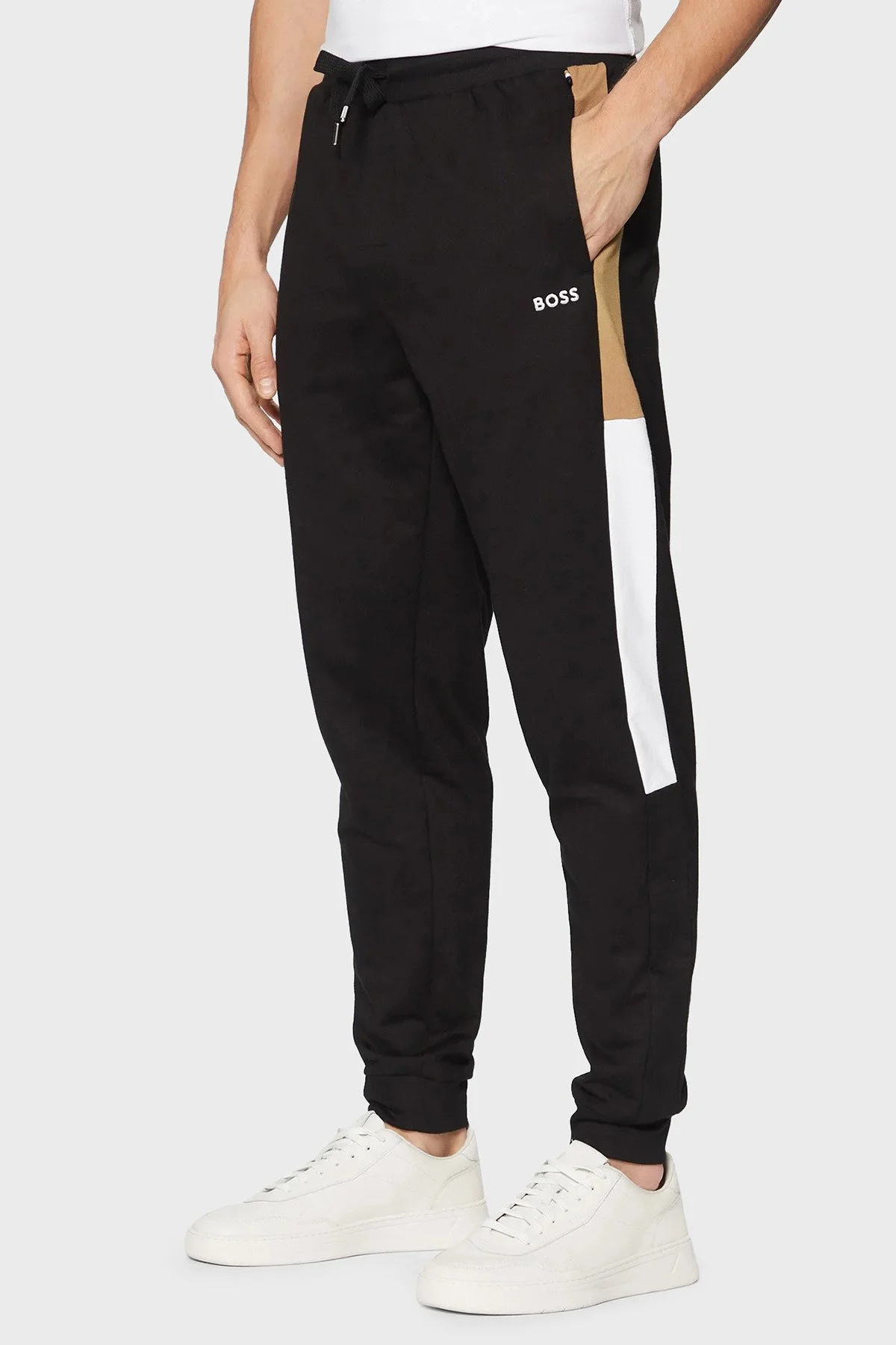 Boss % 100 Pamuk Regular Fit Ribanalı Paça Jogger Erkek Pantolon 50535786 001 SİYAH - 1