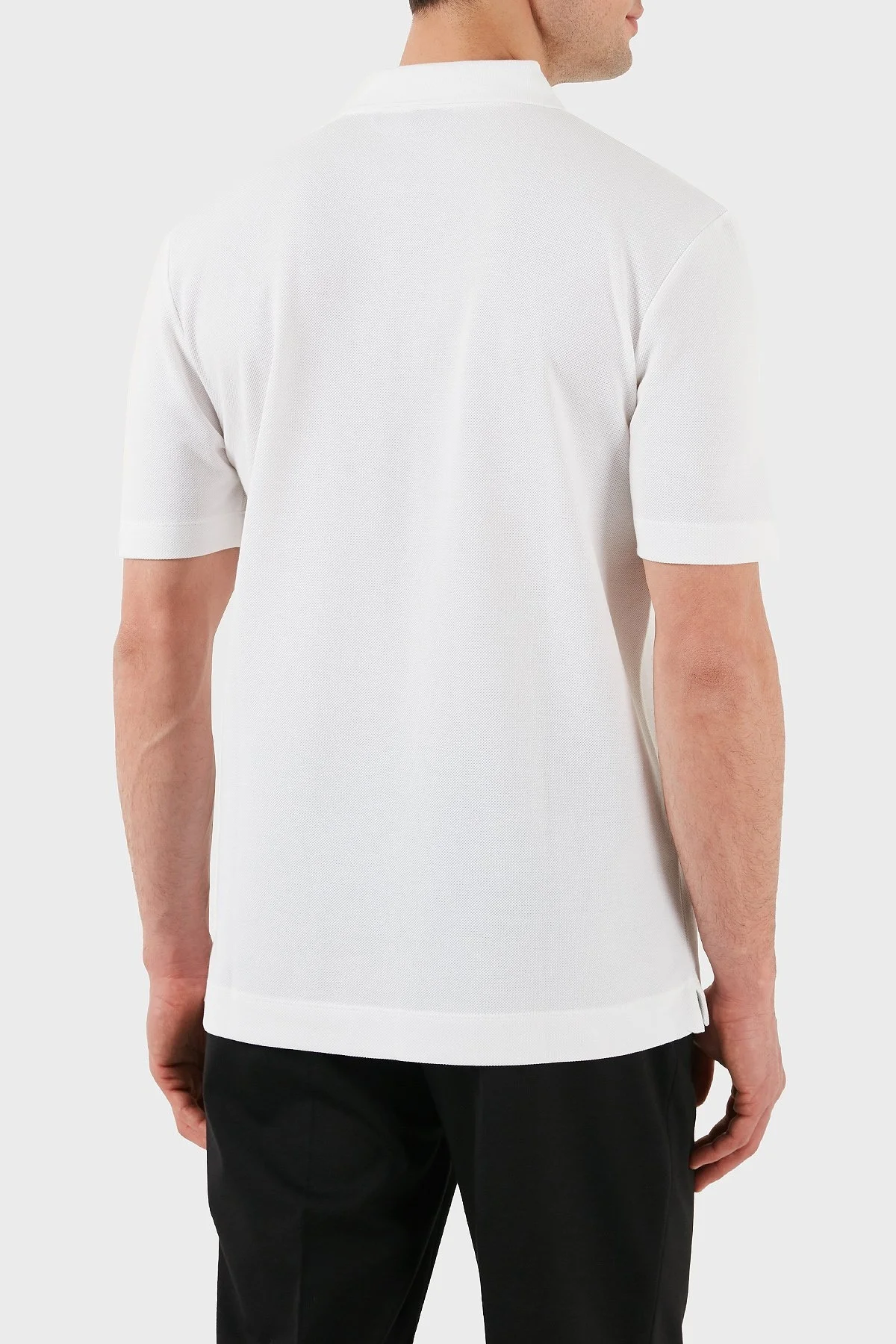 Boss % 100 Pamuk Regular Fit Yarım Fermuarlı Erkek Polo Yaka T Shirt 50505542 100 BEYAZ - 3