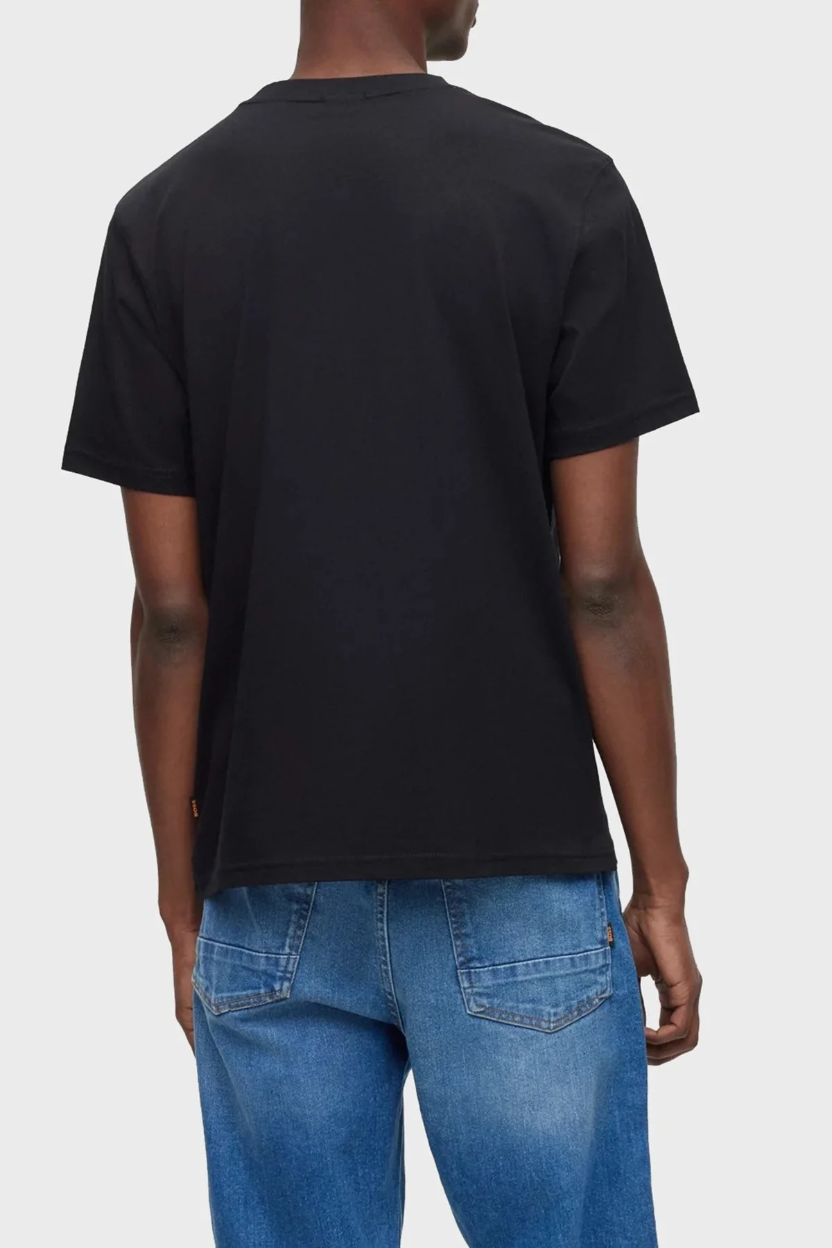 Boss % 100 Pamuk Relaxed Fit Bisiklet Yaka Erkek T Shirt 50491718 001 SİYAH - 3