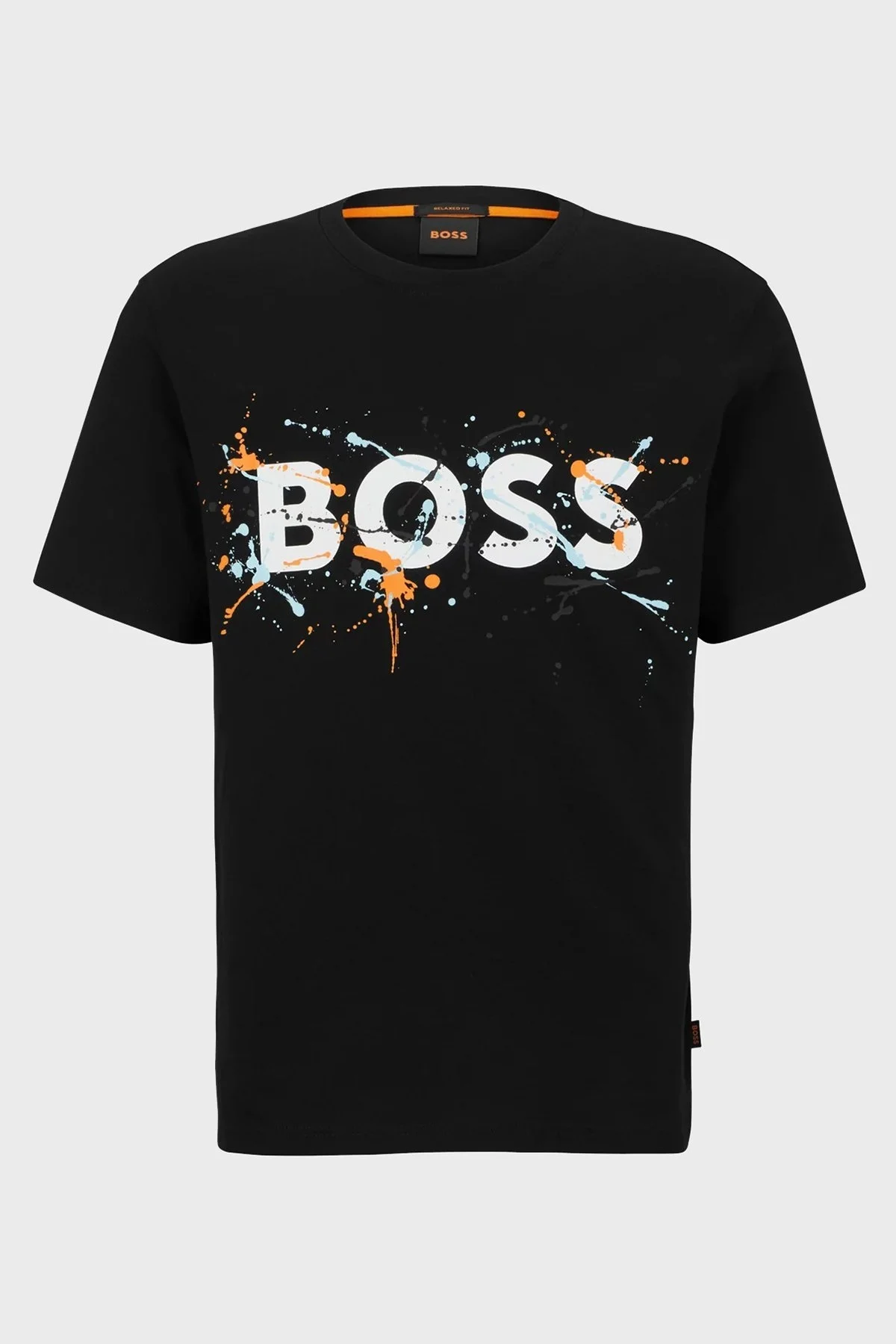 Boss % 100 Pamuk Relaxed Fit Bisiklet Yaka Erkek T Shirt 50491718 001 SİYAH - 5