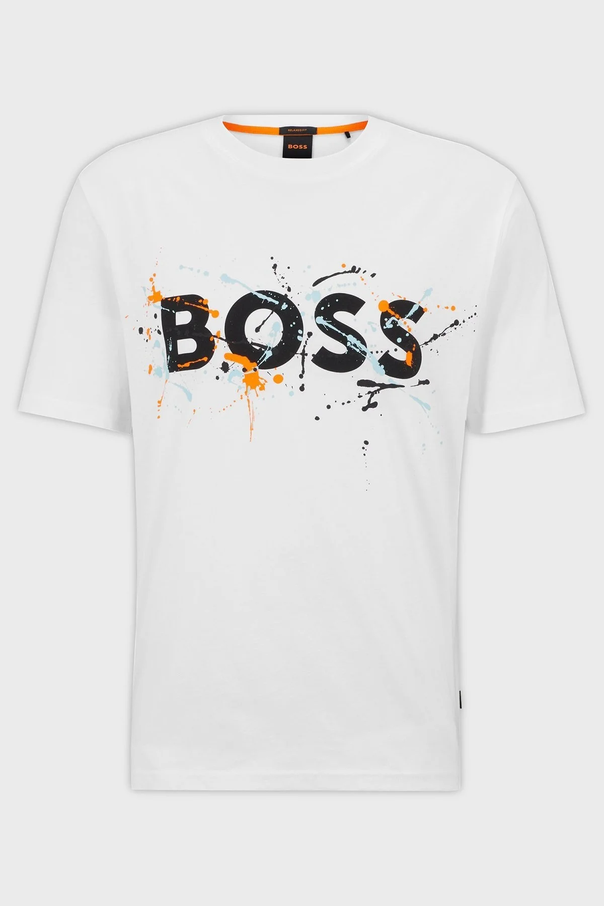 Boss % 100 Pamuk Relaxed Fit Bisiklet Yaka Erkek T Shirt 50491718 102 BEYAZ - 4