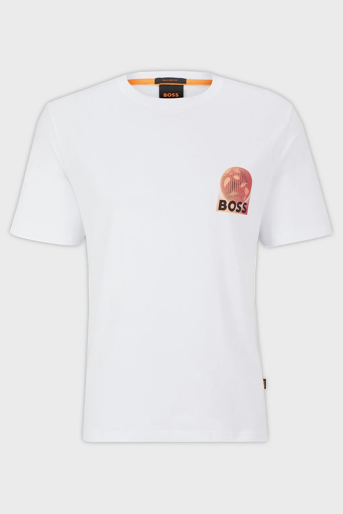 Boss % 100 Pamuk Relaxed Fit Bisiklet Yaka Erkek T Shirt 50491723 100 BEYAZ - 4