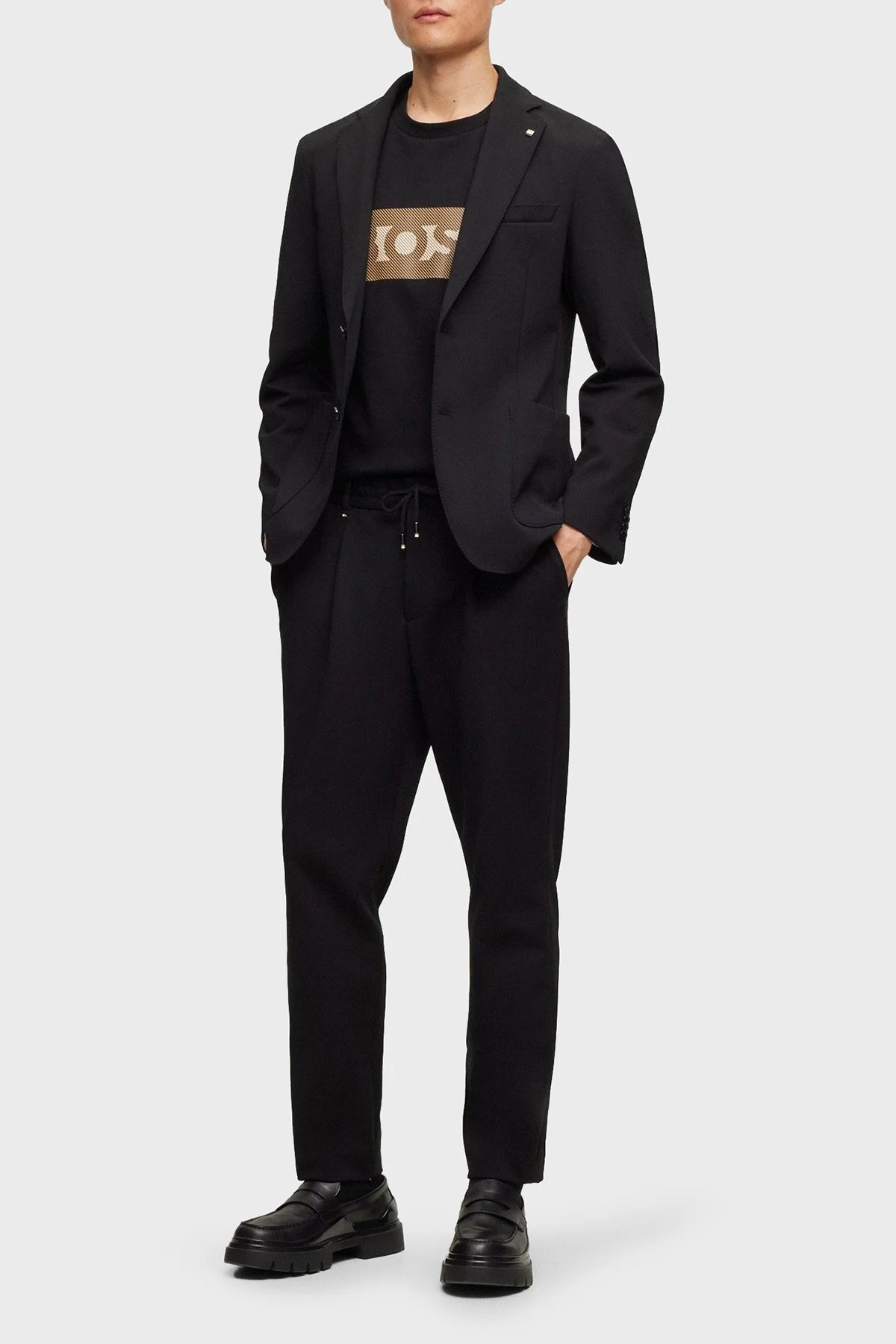 Boss % 100 Pamuk Relaxed Fit Bisiklet Yaka Erkek T Shirt 50495687 001 SİYAH - 3