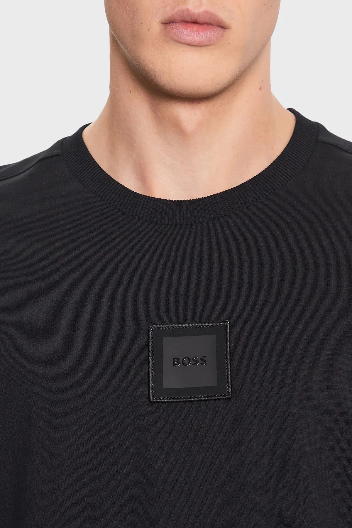 Boss % 100 Pamuk Relaxed Fit Bisiklet Yaka Erkek T Shirt 50503105 001 SİYAH - 4