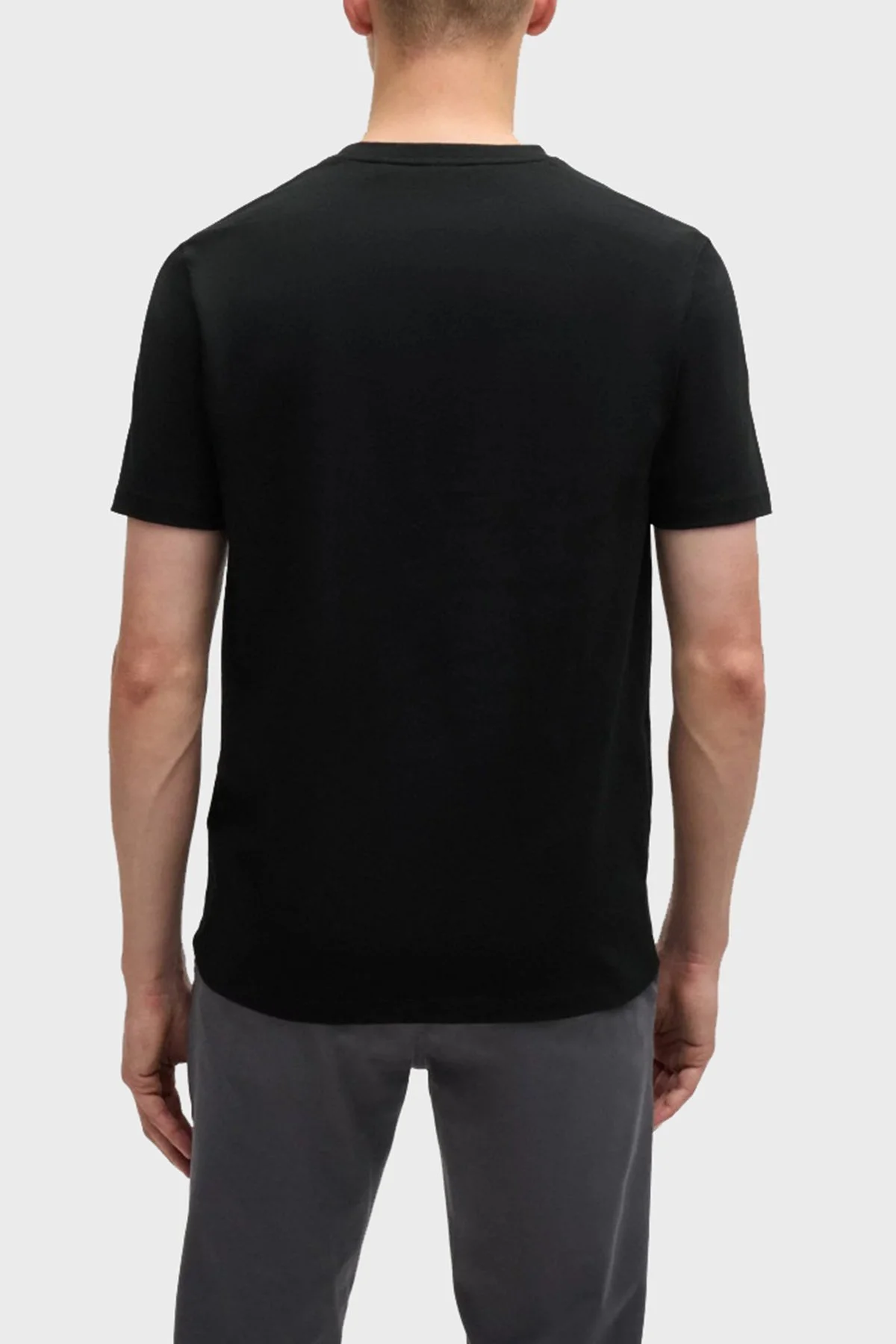 Boss % 100 Pamuk Relaxed Fit Bisiklet Yaka Erkek T Shirt 50508584 001 SİYAH - 3