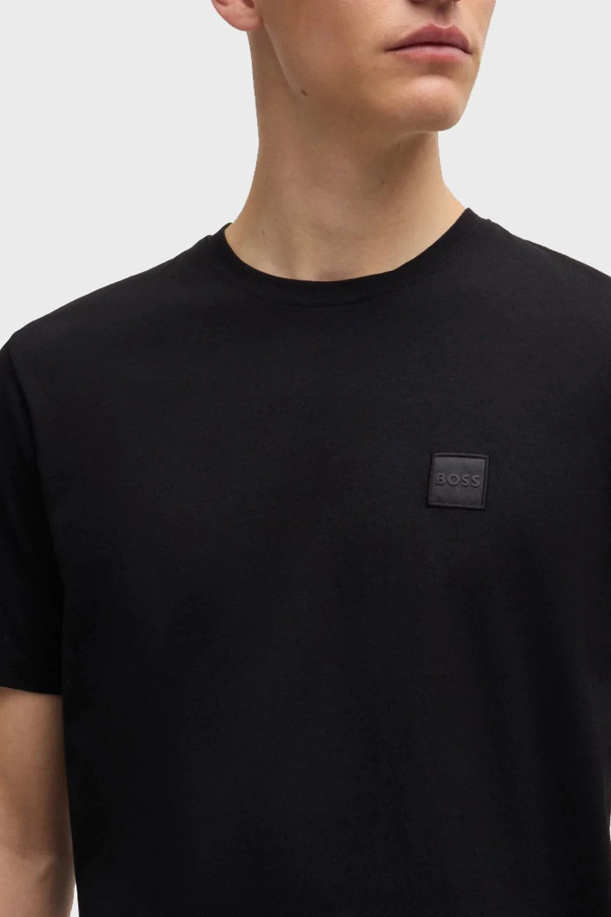 Boss % 100 Pamuk Relaxed Fit Bisiklet Yaka Erkek T Shirt 50508584 001 SİYAH - 4