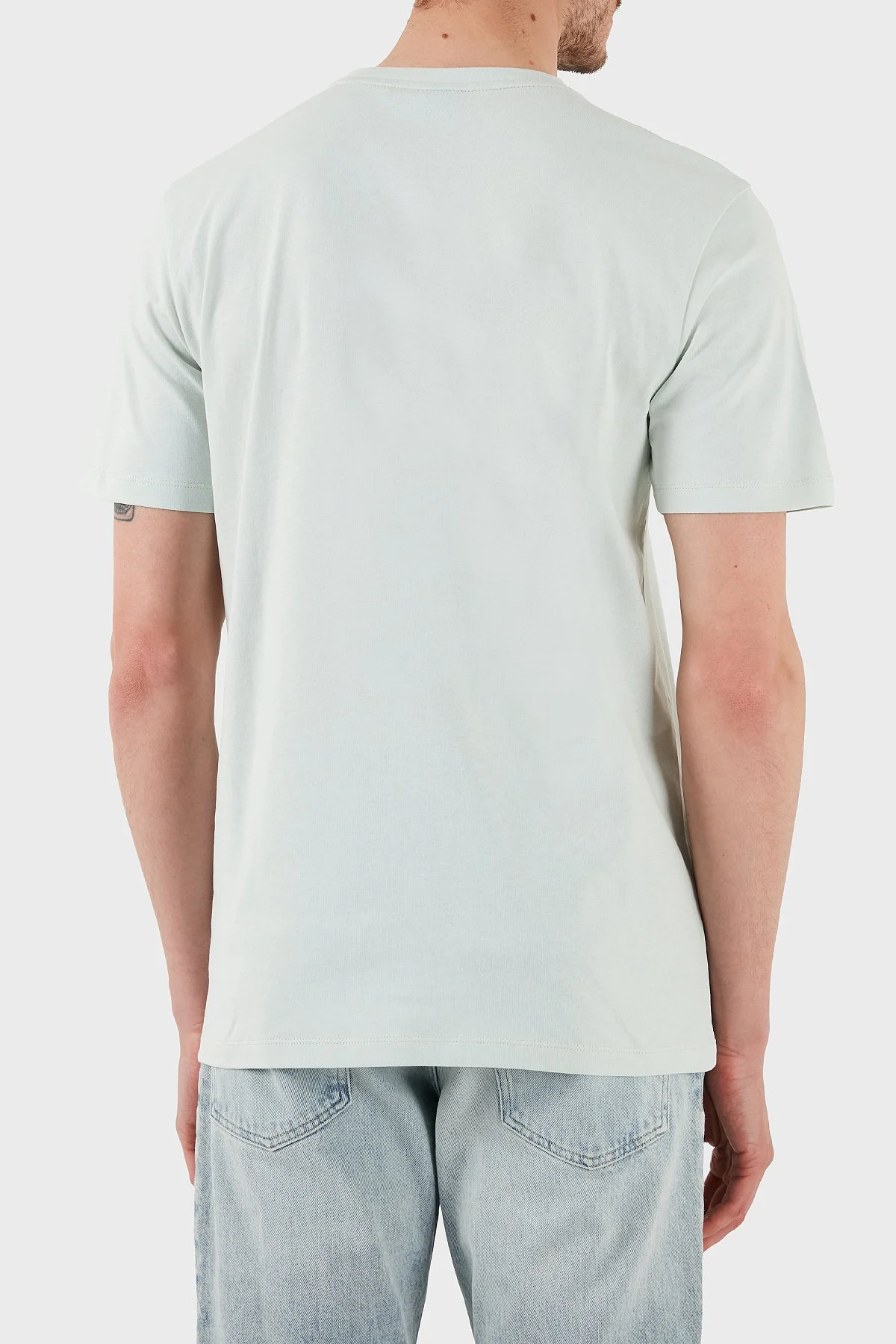 Boss % 100 Pamuk Relaxed Fit Bisiklet Yaka Erkek T Shirt 50508584 474 AÇIK YEŞİL - 3