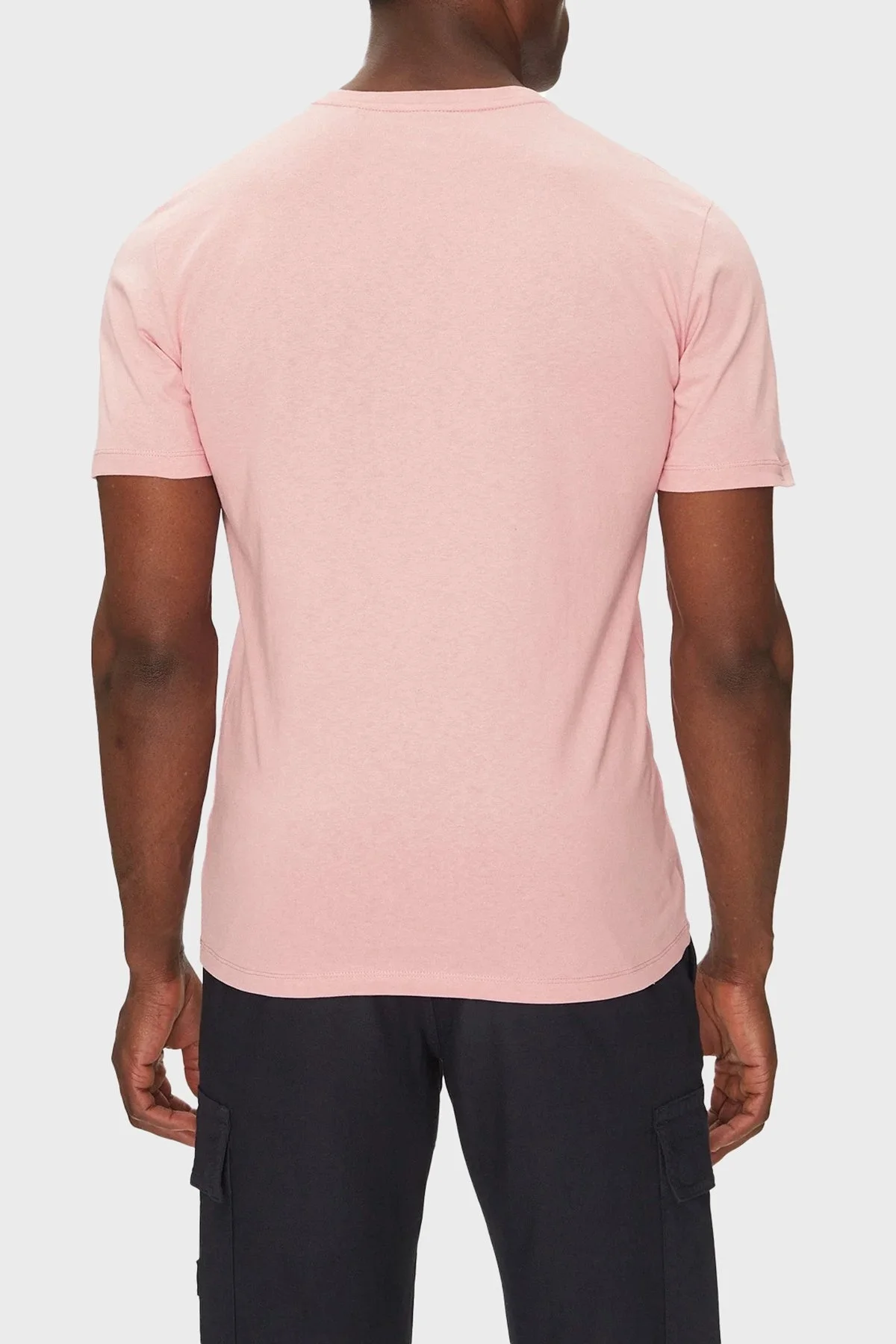 Boss % 100 Pamuk Relaxed Fit Bisiklet Yaka Erkek T Shirt 50508584 694 AÇIK PEMBE - 8