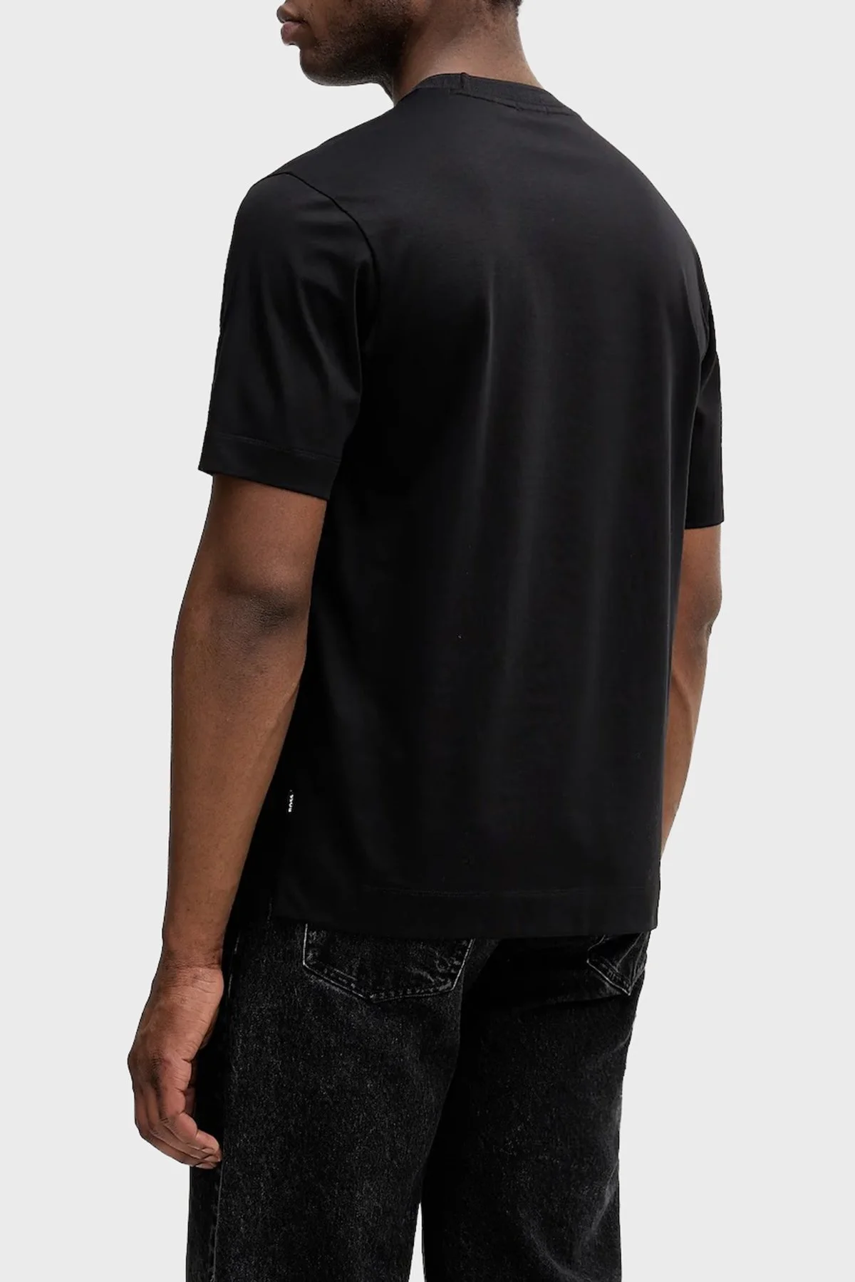 Boss % 100 Pamuk Relaxed Fit Bisiklet Yaka Erkek T Shirt 5055905 0001 SİYAH - 3