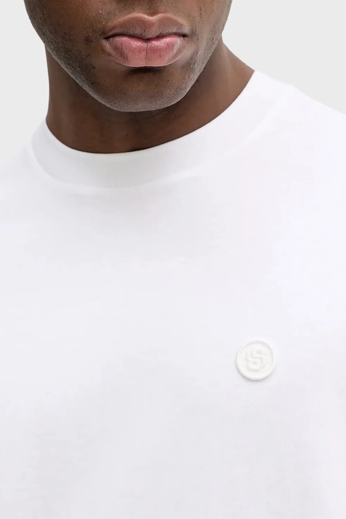 Boss % 100 Pamuk Relaxed Fit Bisiklet Yaka Erkek T Shirt 50559050 100 BEYAZ - 4