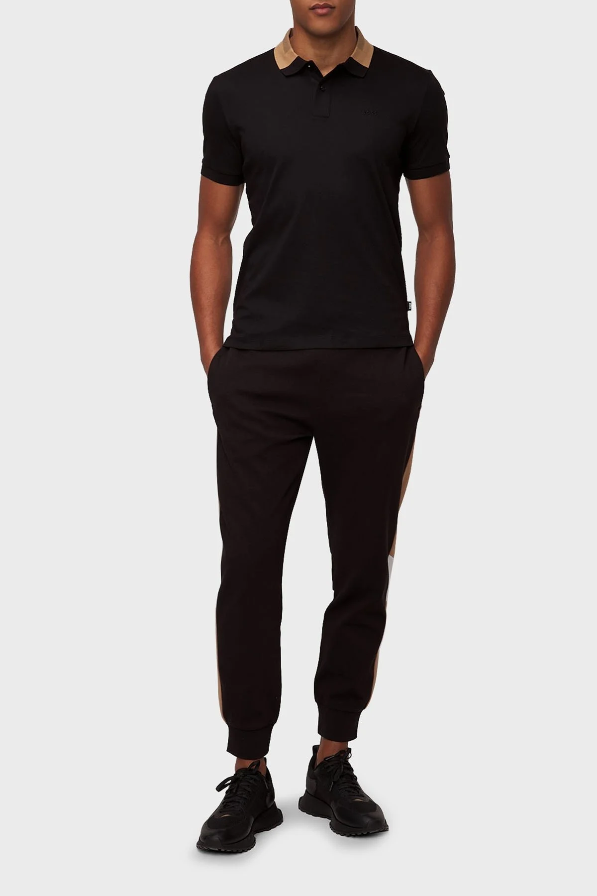 Boss % 100 Pamuk Slim Fit Düğmeli Erkek Polo Yaka T Shirt 50508840 001 SİYAH - 2