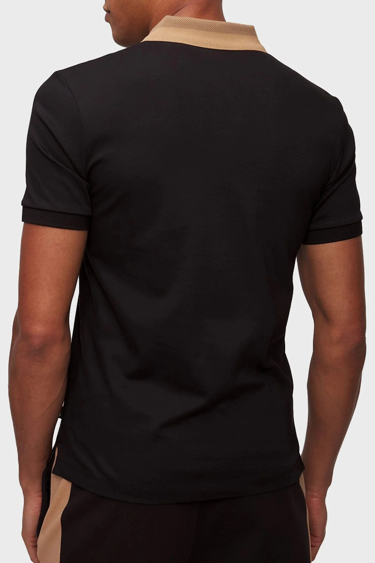 Boss % 100 Pamuk Slim Fit Düğmeli Erkek Polo Yaka T Shirt 50508840 001 SİYAH - 3