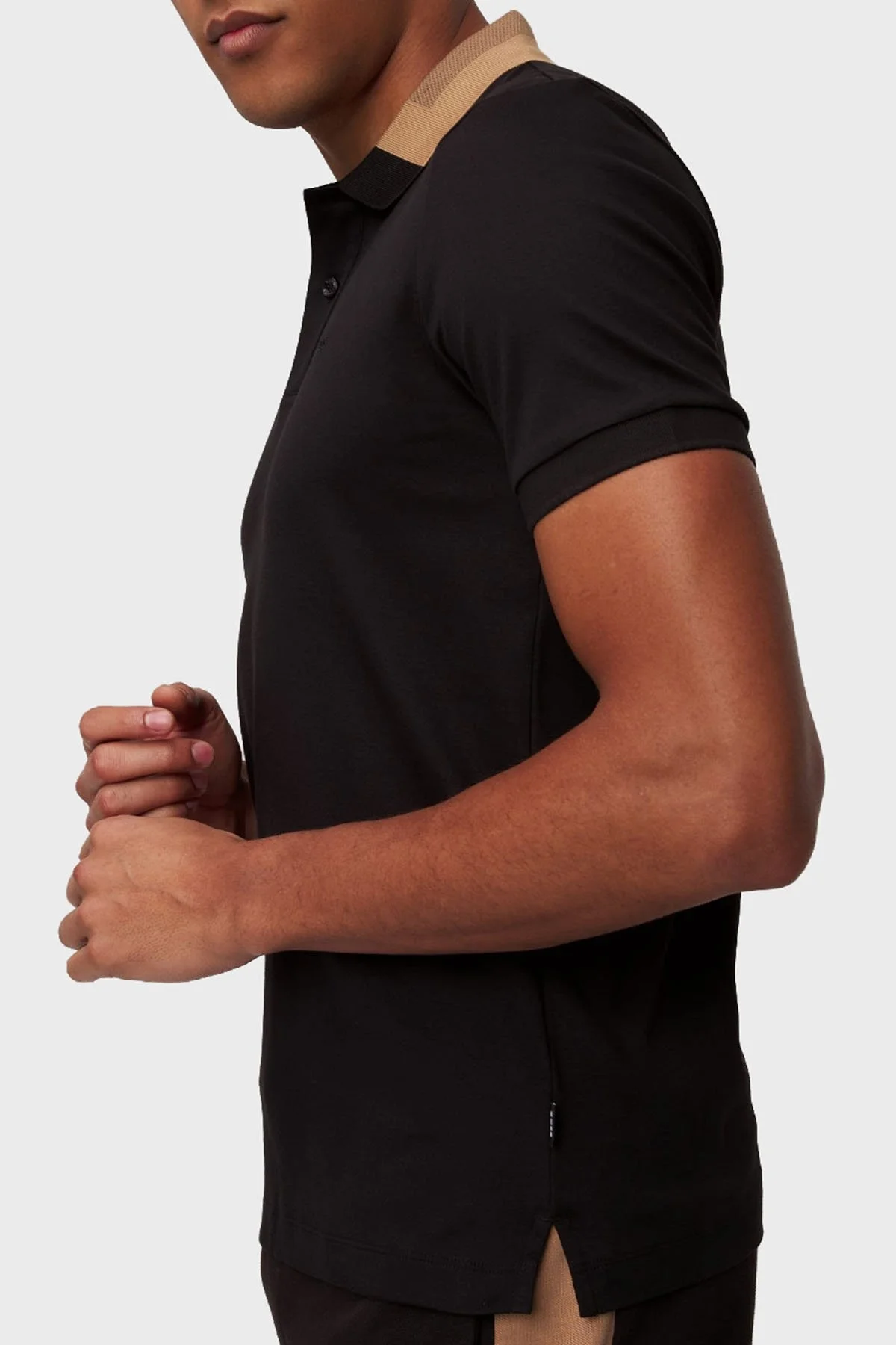 Boss % 100 Pamuk Slim Fit Düğmeli Erkek Polo Yaka T Shirt 50508840 001 SİYAH - 4