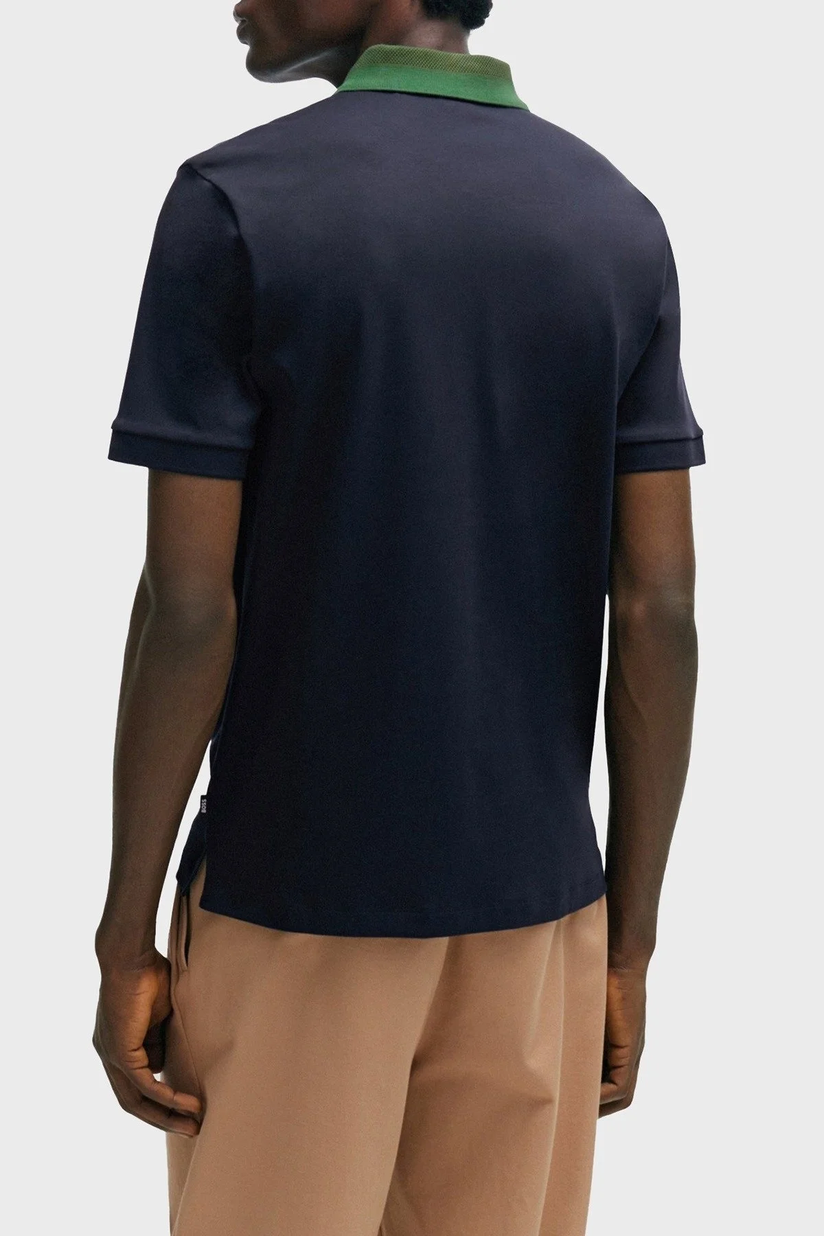 Boss % 100 Pamuk Slim Fit Düğmeli Erkek Polo Yaka T Shirt 50508840 404 LACİVERT - 8