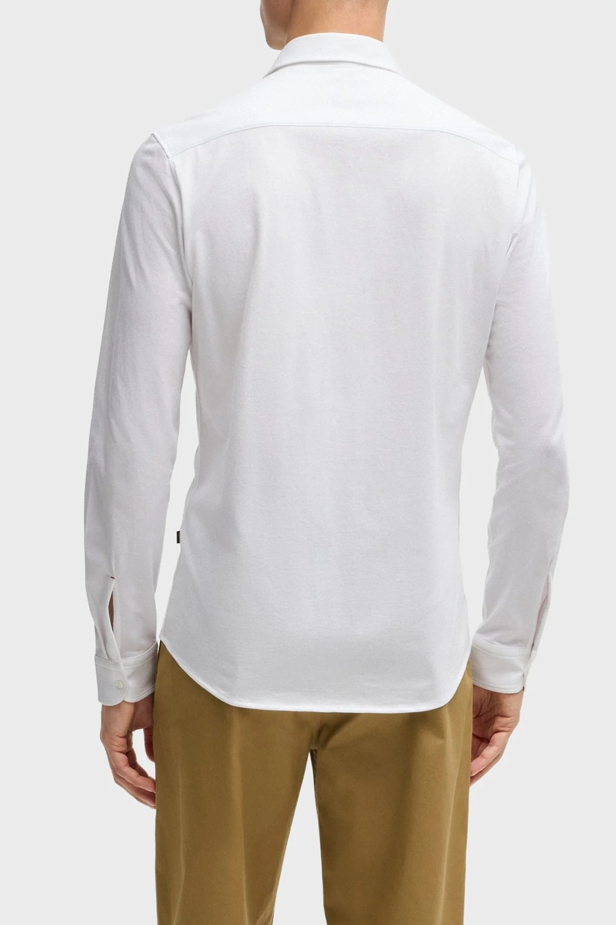 Boss % 100 Pamuk Slim Fit Klasik Yaka Erkek Gömlek 50519748 100 BEYAZ - 3