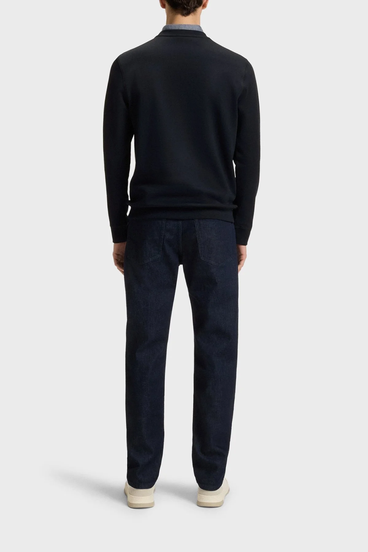 Boss % 100 Pamuklu Regular Fit Bisiklet Yaka Erkek Sweat 50509323 404 LACİVERT - 3